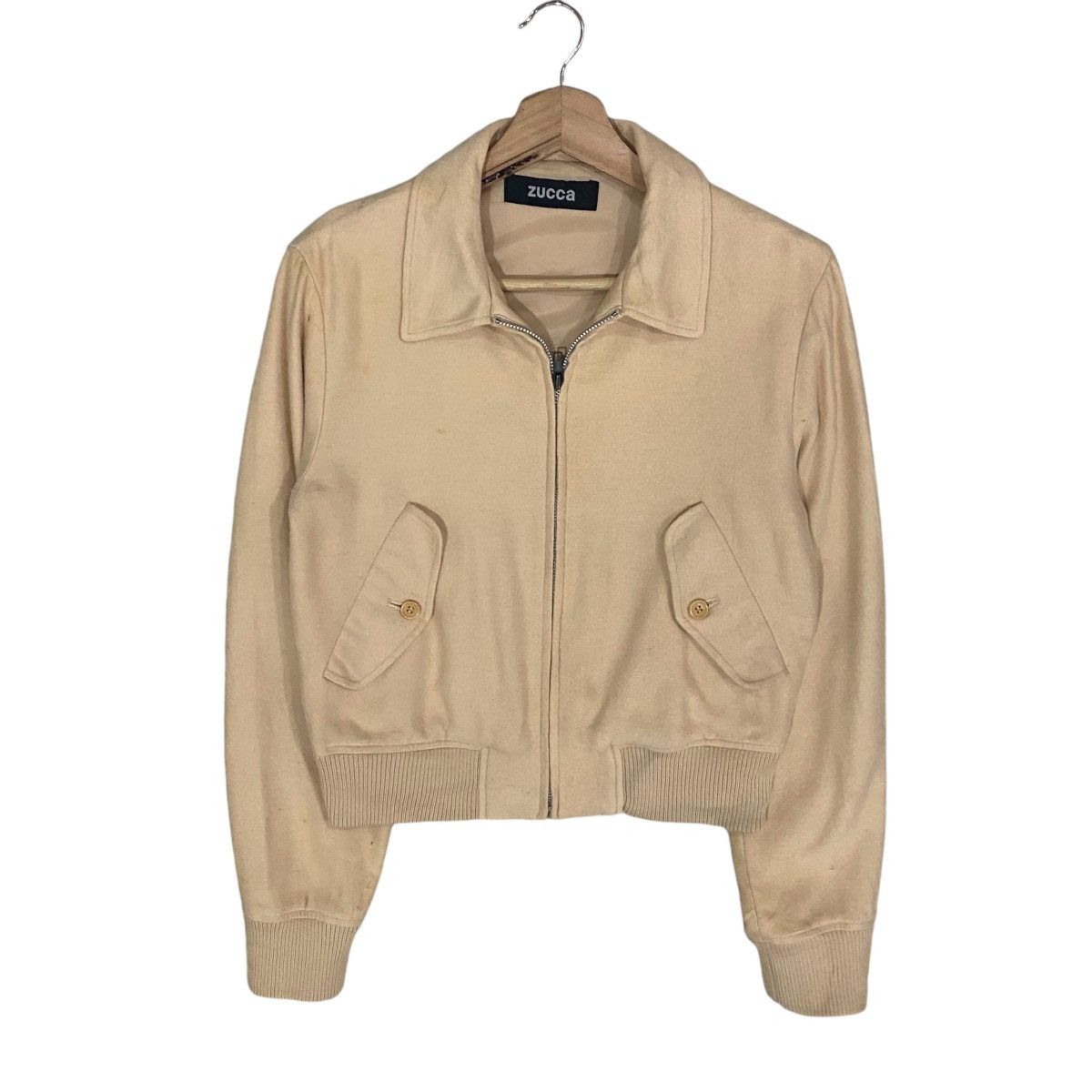CABANE de ZUCCa × Issey Miyake × Zucca 🔥VINTAGE ZUCCA ISSEY MIYAKE WOOL CROP BOMBER JACKET Size US S / EU 44-46 / 1 - 1 Thumbnail
