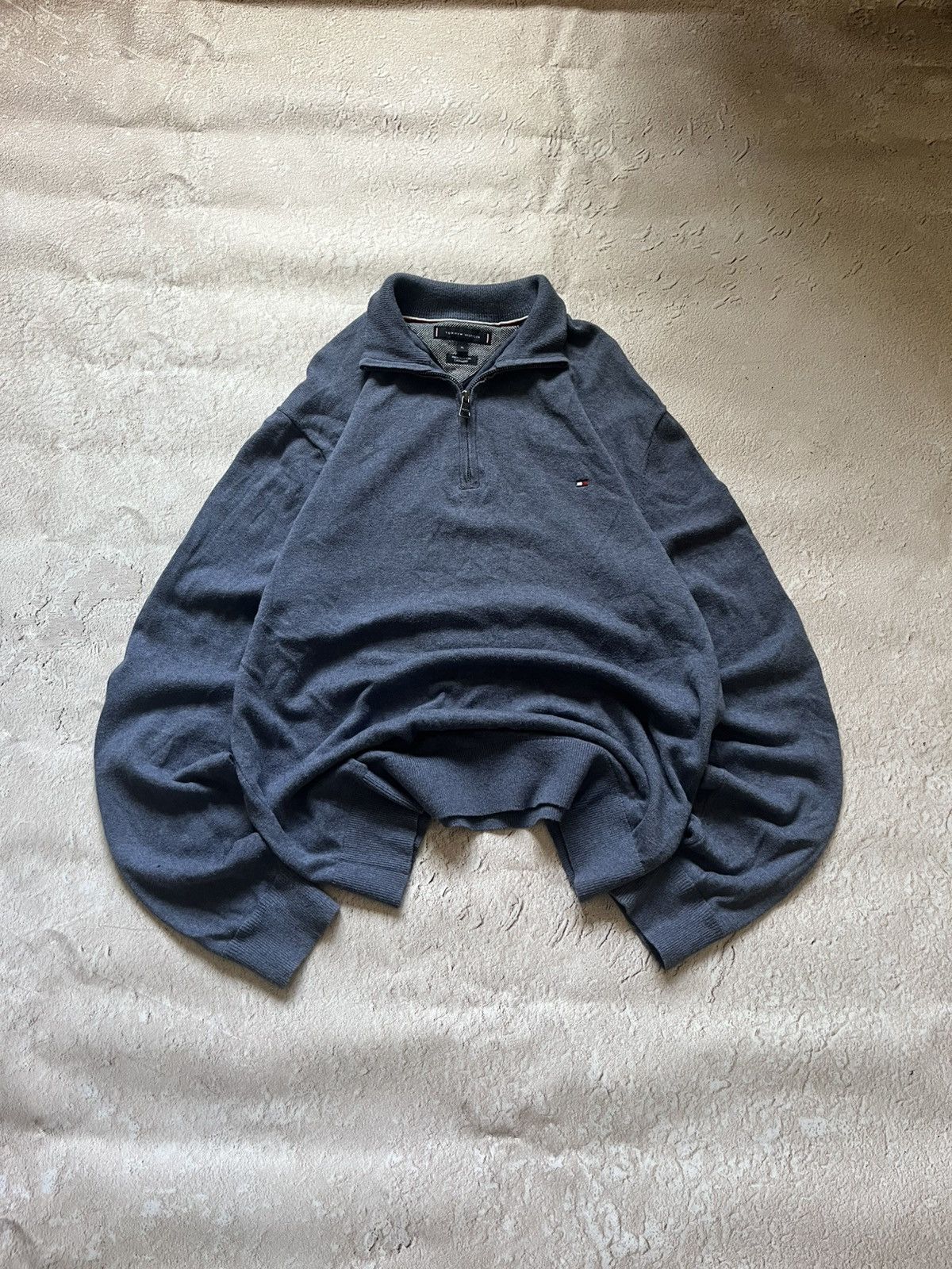 Tommy Hilfiger Tommy Hilfiger Quarter-Zip Knit — Charcoal Size US XL / EU 56 / 4 - 2 Thumbnail