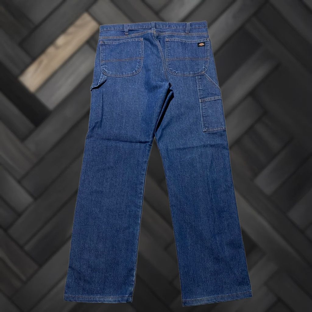 Dickies Dickies FLEX Tough Max Relaxed Straight Carpenter Jeans Blue Mens 34x32 W6D1755 Size US 34 / EU 50 - 1 Thumbnail