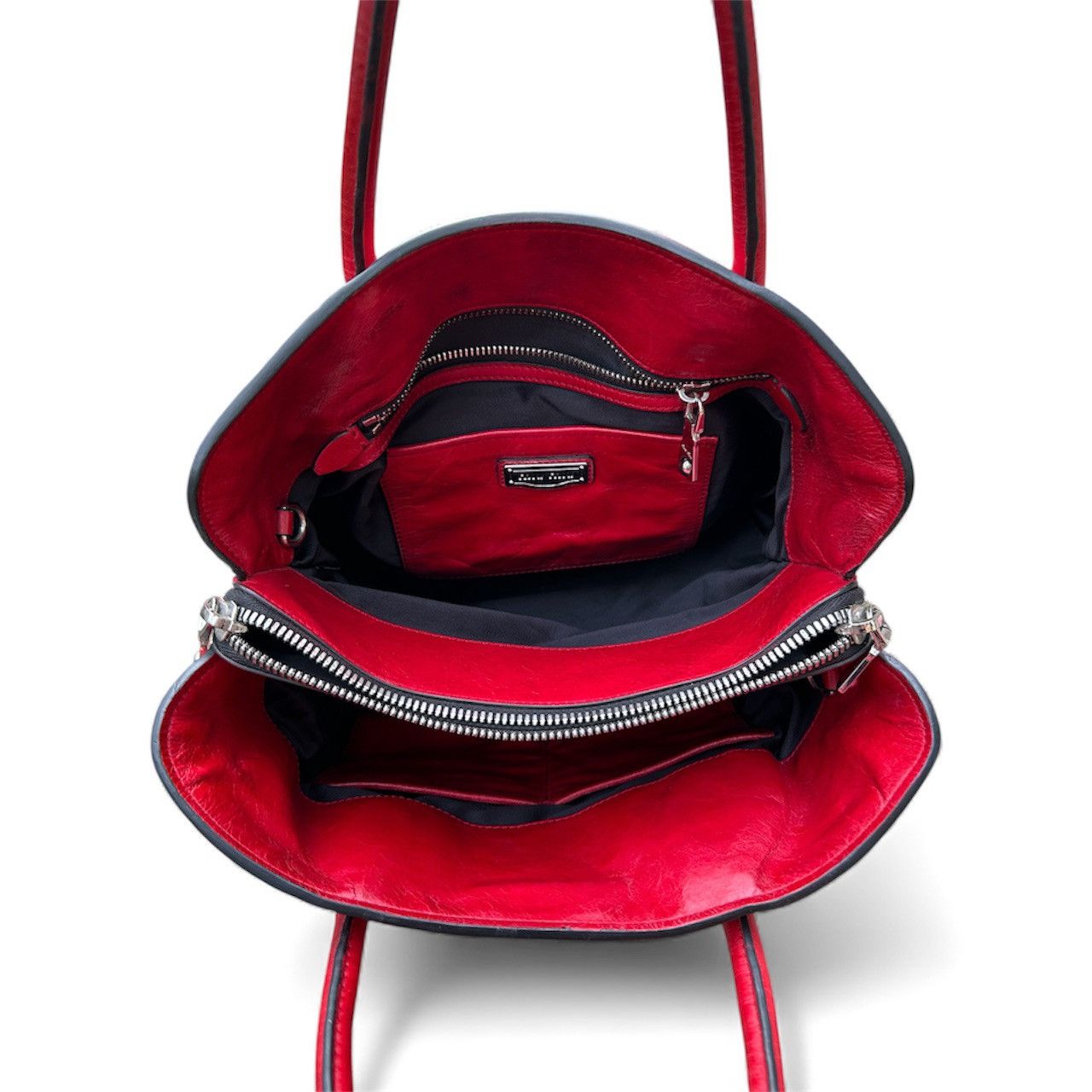 Miu Miu Miu Miu Leather Handbag Red Size ONE SIZE - 3 Thumbnail