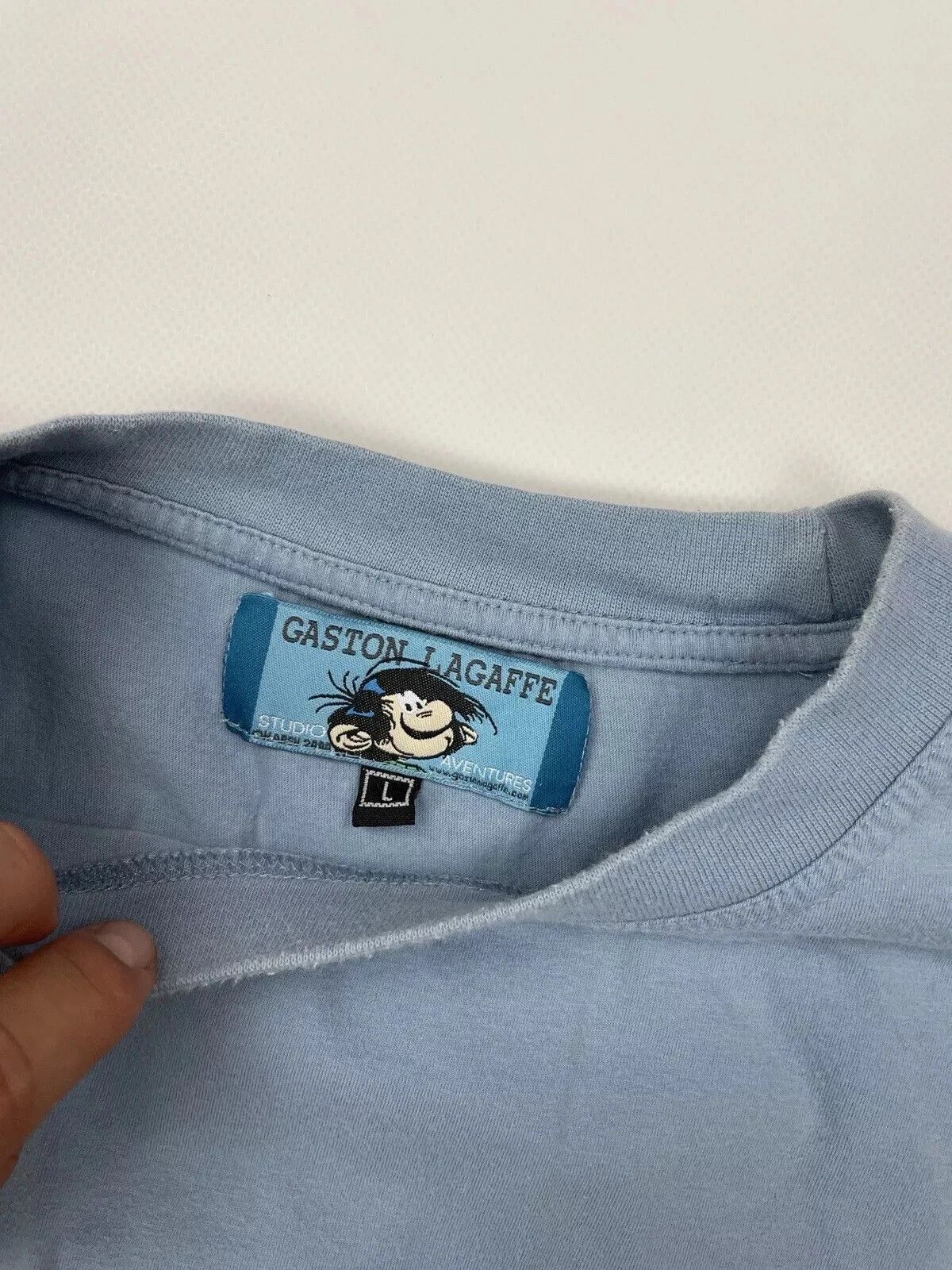 Vintage VINTAGE 2000s SHIRT GASTON LAGAFFE BELGIUM COMICS MENS MARSU Size US L / EU 52-54 / 3 - 2 Thumbnail
