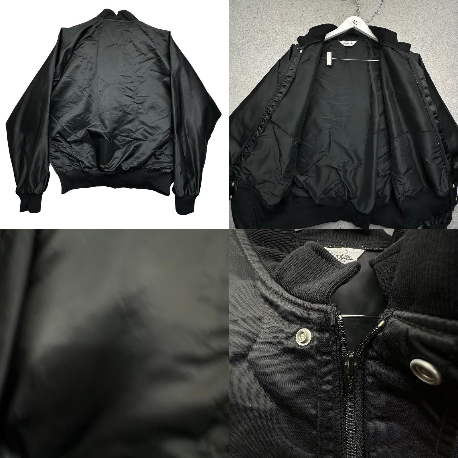 Vintage VINTAGE Leader Sportswear Bomber Nylon Jacket Mens XL Pockets Full Zip Black 80s Men Jacket Size US XL / EU 56 / 4 - 8 Thumbnail