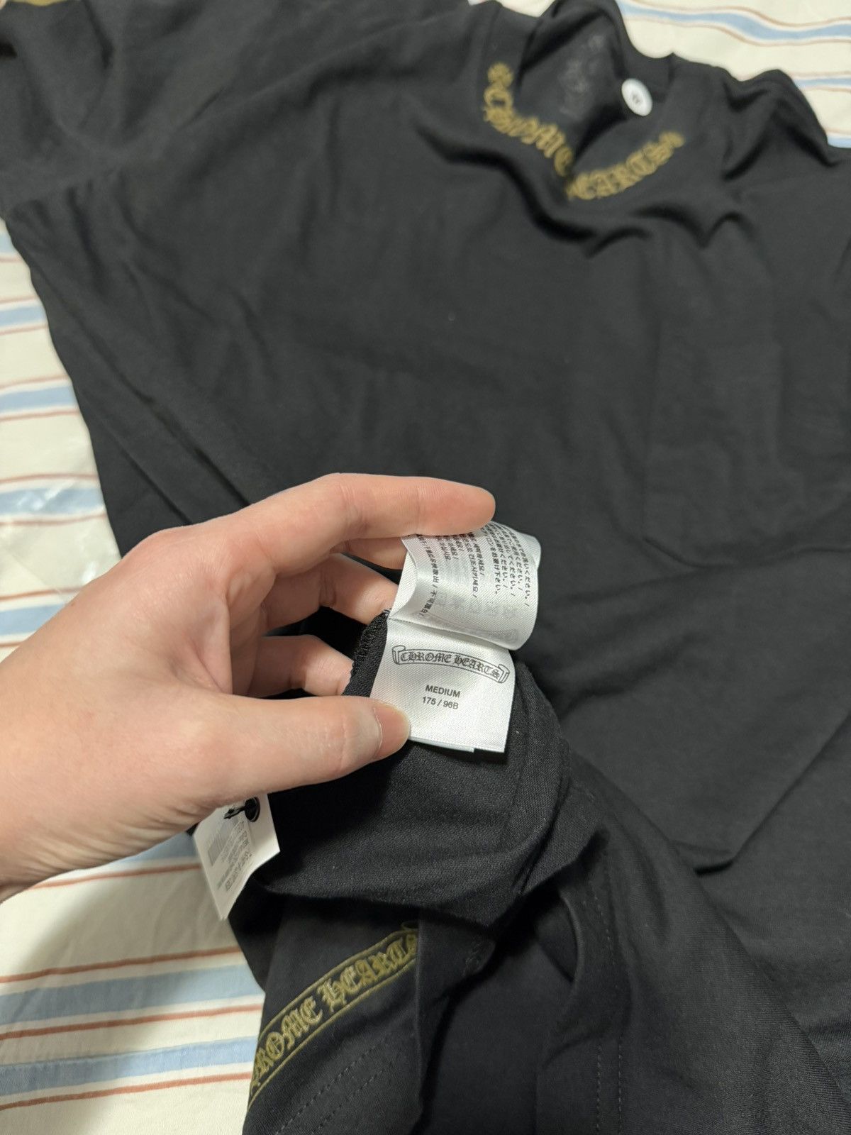 Chrome Hearts Chrome Hearts Neck Logo (Long Sleeve) tee shirt - NEW size M Size US M / EU 48-50 / 2 - 5 Thumbnail