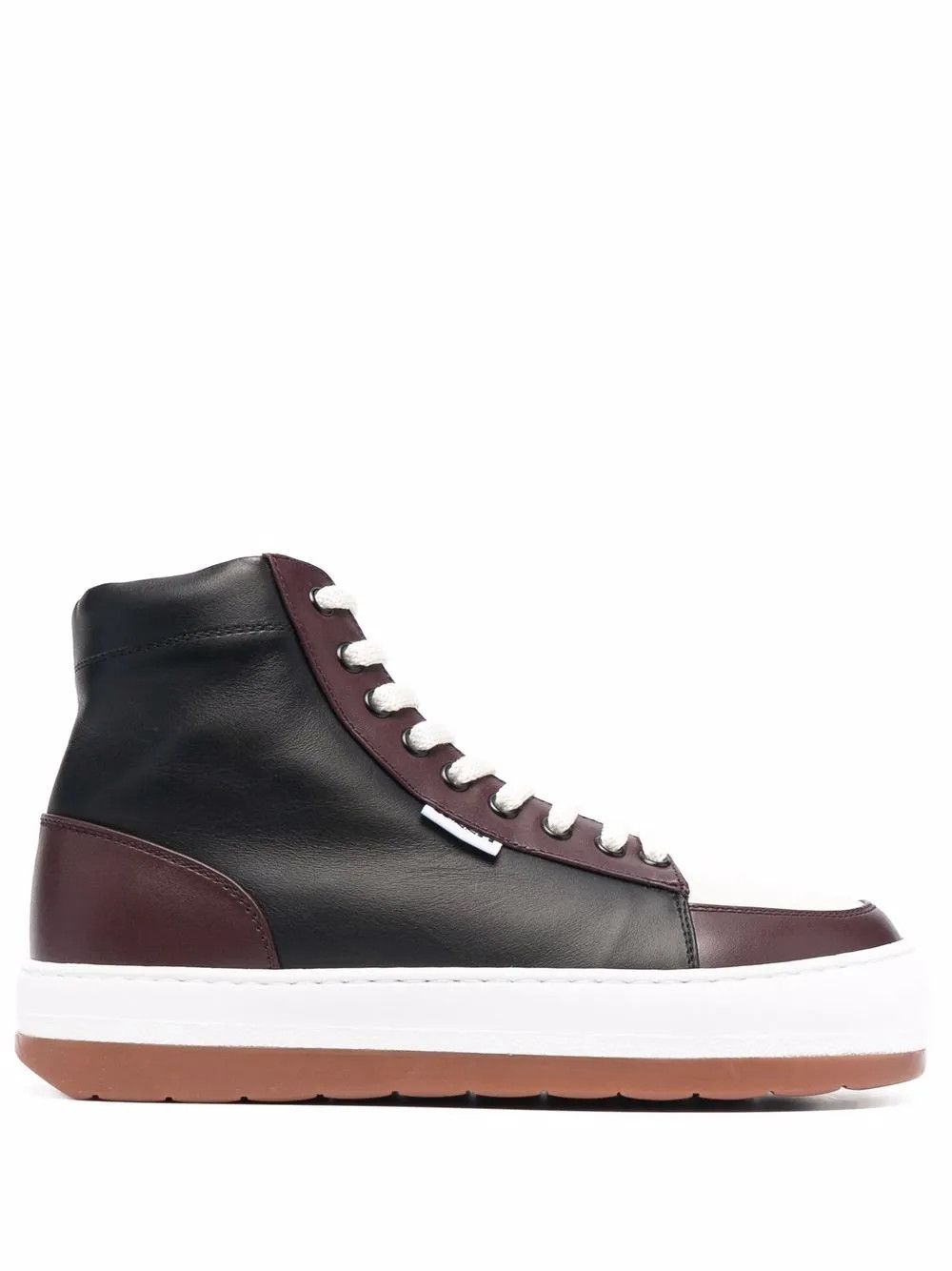 Sunnei o1mle1025 Unisex Dreamy Leather High Top Sneakers Multicolor Size US 5 / EU 37 - 1 Thumbnail