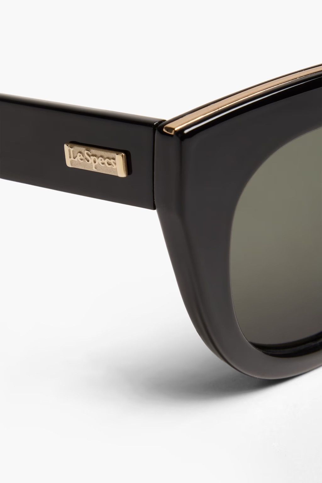 Le Specs LE SPECS Air Heart cat-eye acetate and gold-tone sunglasses Size ONE SIZE - 3 Thumbnail