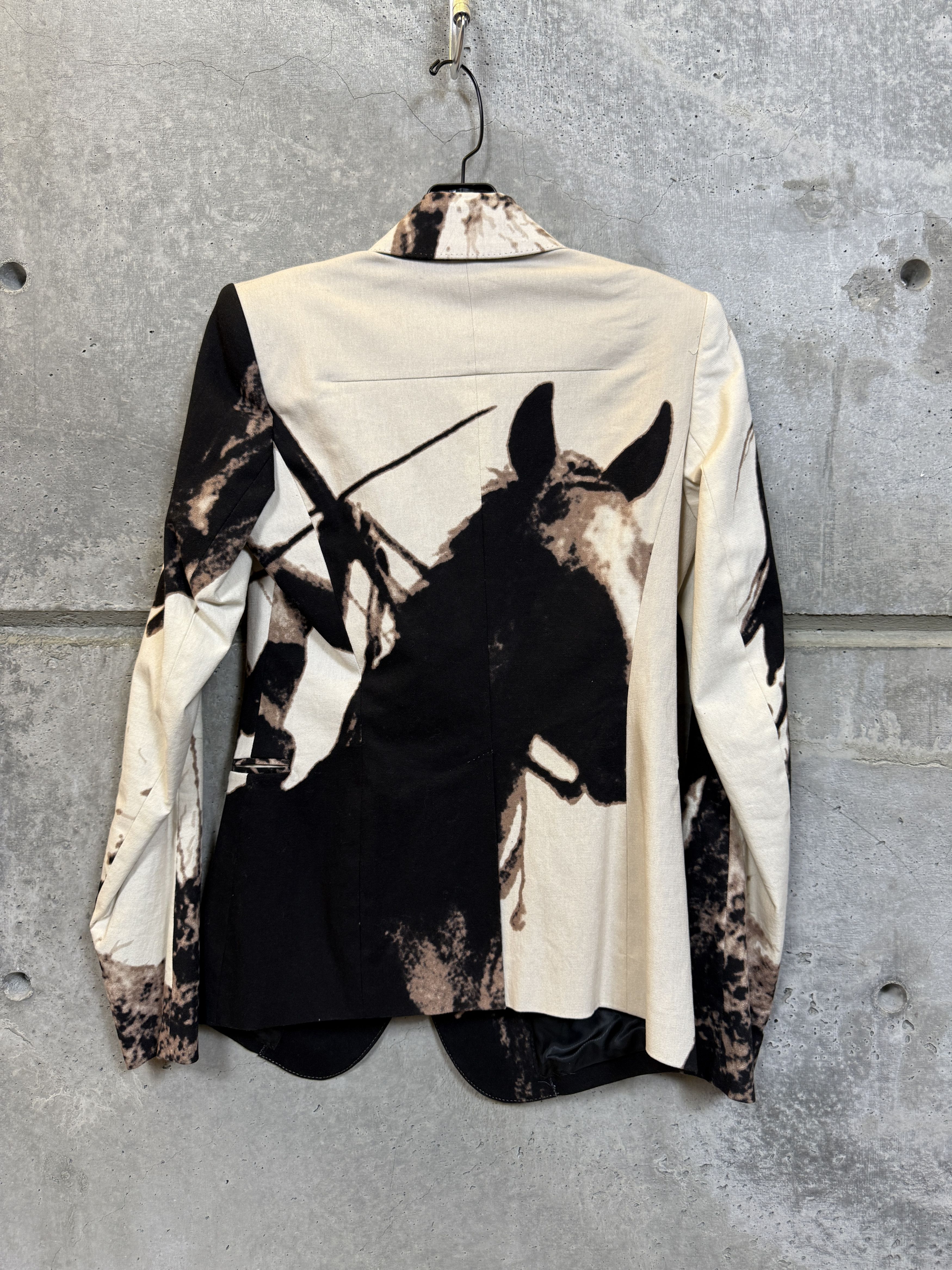 Le Grande Bleu (L.G.B.) Le Grande Bleu (L.G.B.) Bow Horse Graphic Print Blazer Size S / US 4 / IT 40 - 2 Thumbnail