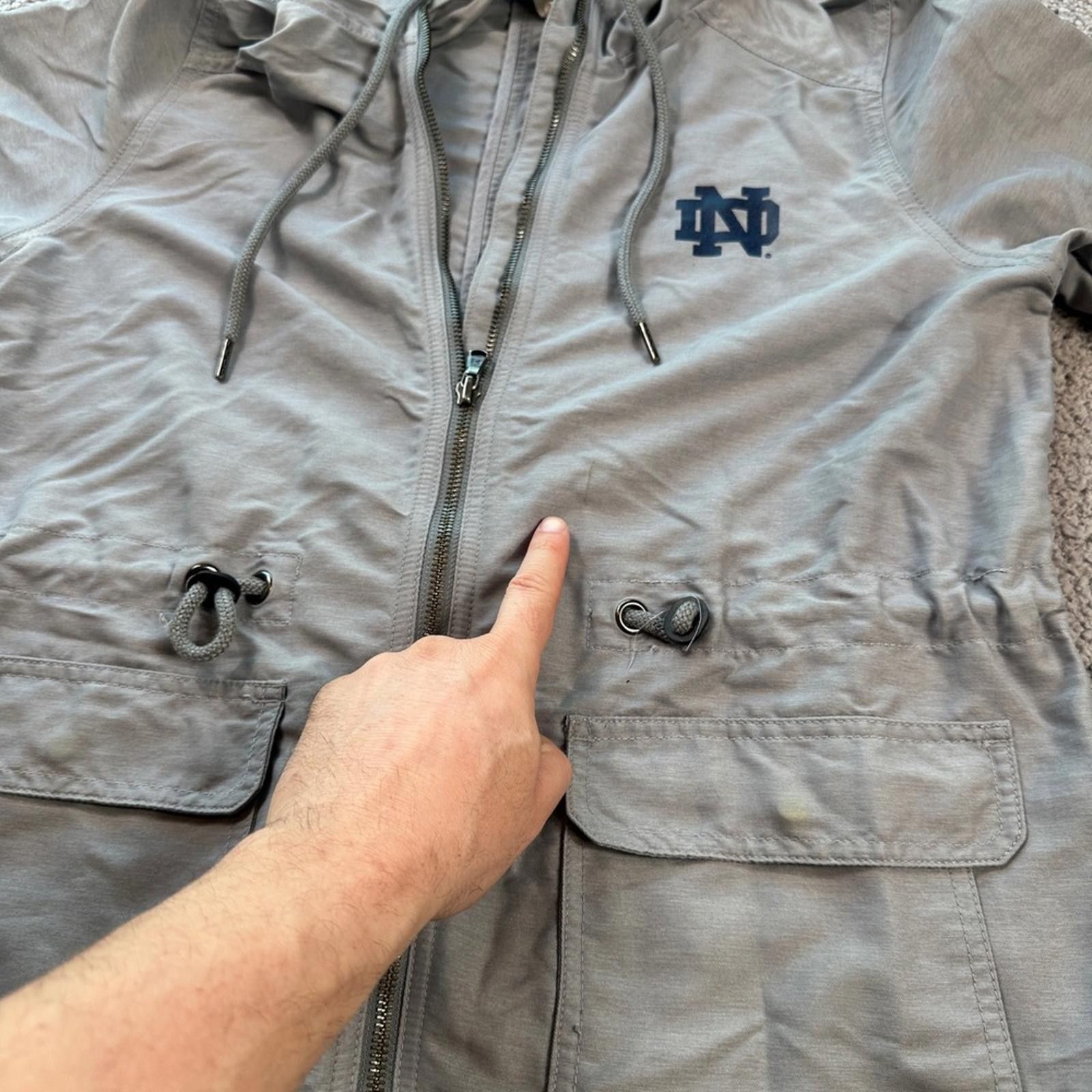 Under Armour Under Armour Notre Dame Fighting Irish Womens Anorak Jacket Size M / US 6-8 / IT 42-44 - 7 Thumbnail