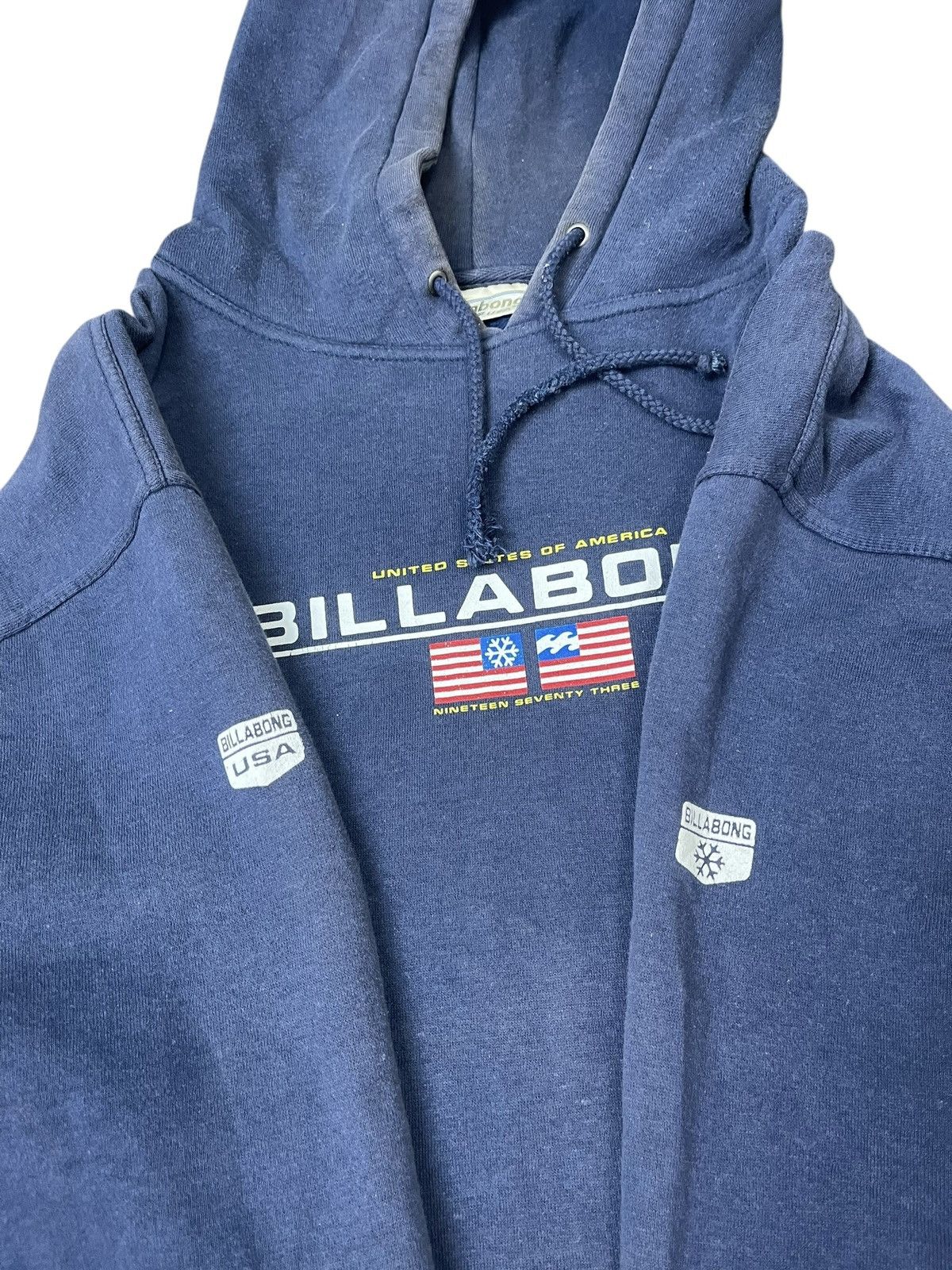 Billabong Vintage Billabong USA Faded Hoodie Streetwear Size US L / EU 52-54 / 3 - 7 Thumbnail