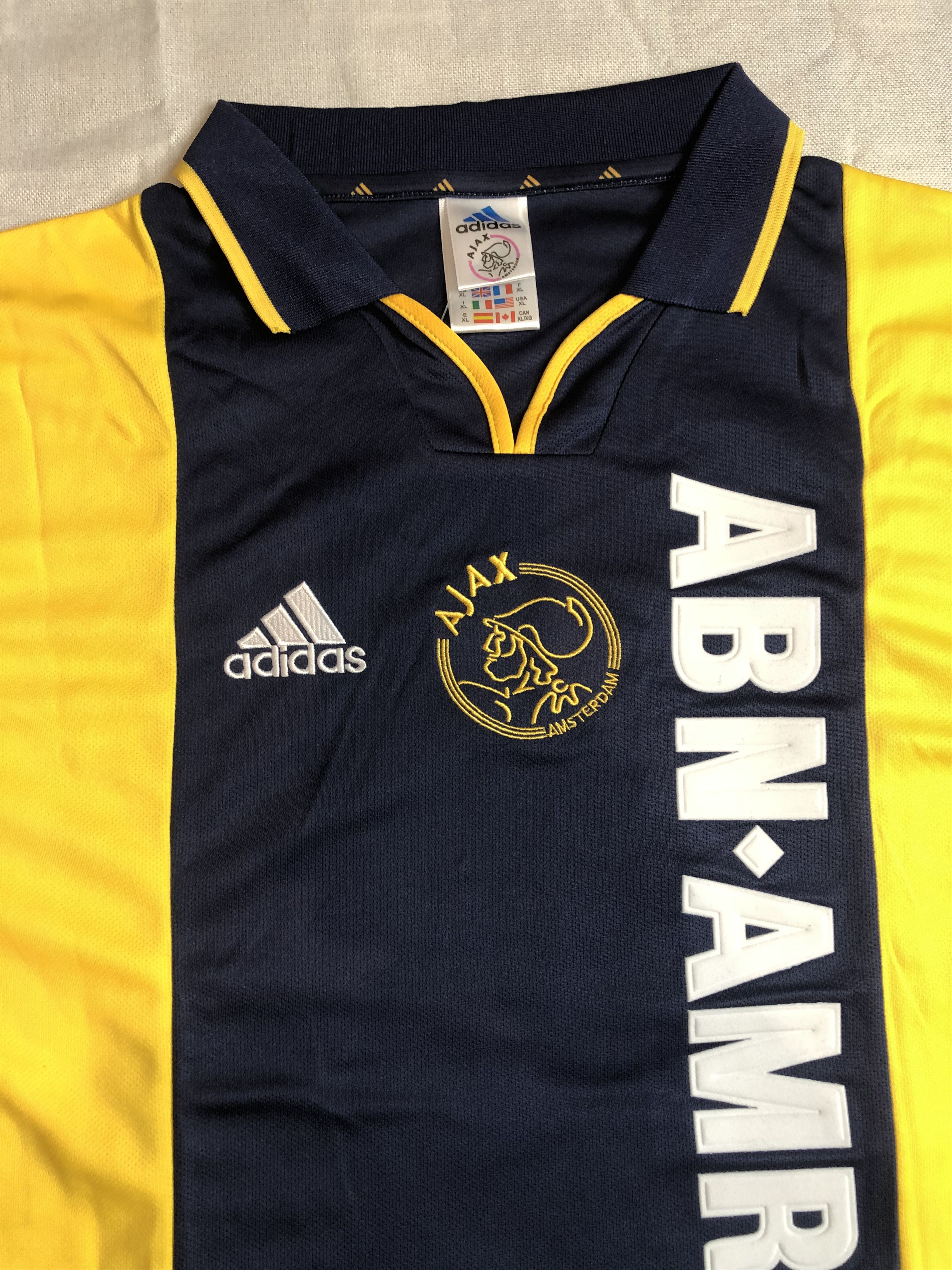 Vintage 1989-90 AJAX ZLATAN RETRO SOCCER JERSEY Size US L / EU 52-54 / 3 - 3 Thumbnail
