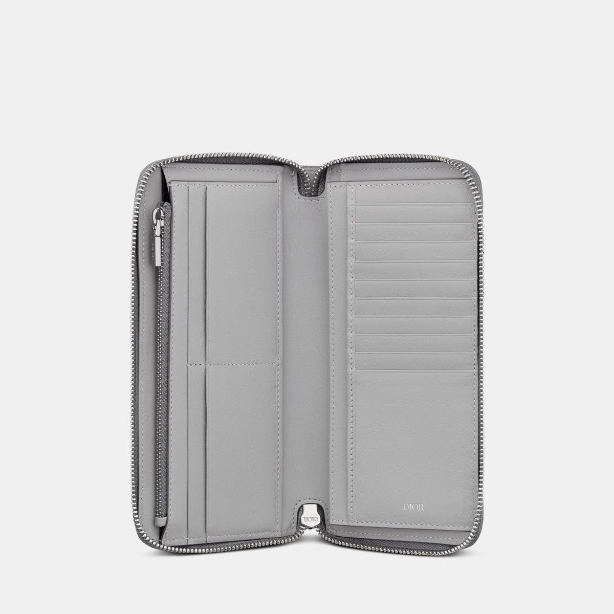 Dior o1bcso1str0226 Size :OS/Vertical Long Zipped Wallet in Grey Size ONE SIZE - 3 Thumbnail