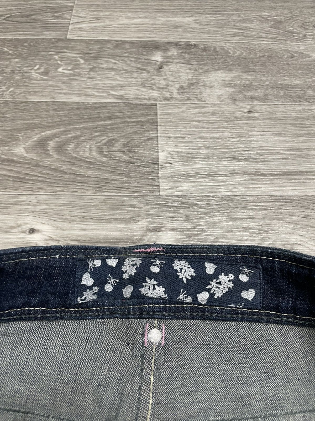 Japanese Brand New Boot Cut Rhinestones Denim Jeans Vintage Y2K 90s Punk Size 38" / US 16 / IT 52 - 14 Thumbnail