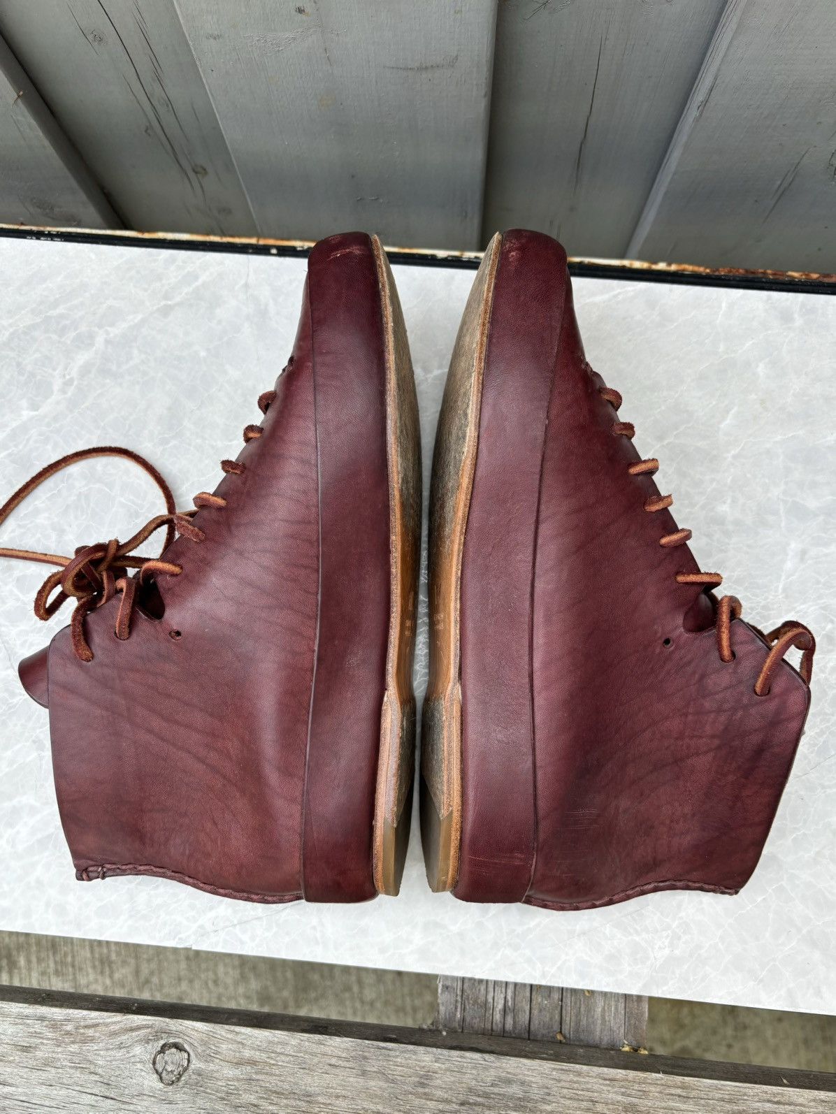 Designer × Feit Feit Classic High Leather Shoes Size 37 - 7 Goodyear Oxblood Size US 7 / IT 37 - 14 Thumbnail