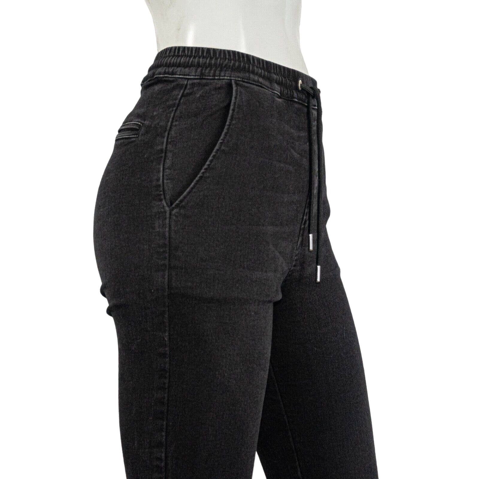 The Kooples The Kooples Black Jean Joggers ripped Distressed drawstring Size 24" / US 00 / IT 34 - 8 Thumbnail