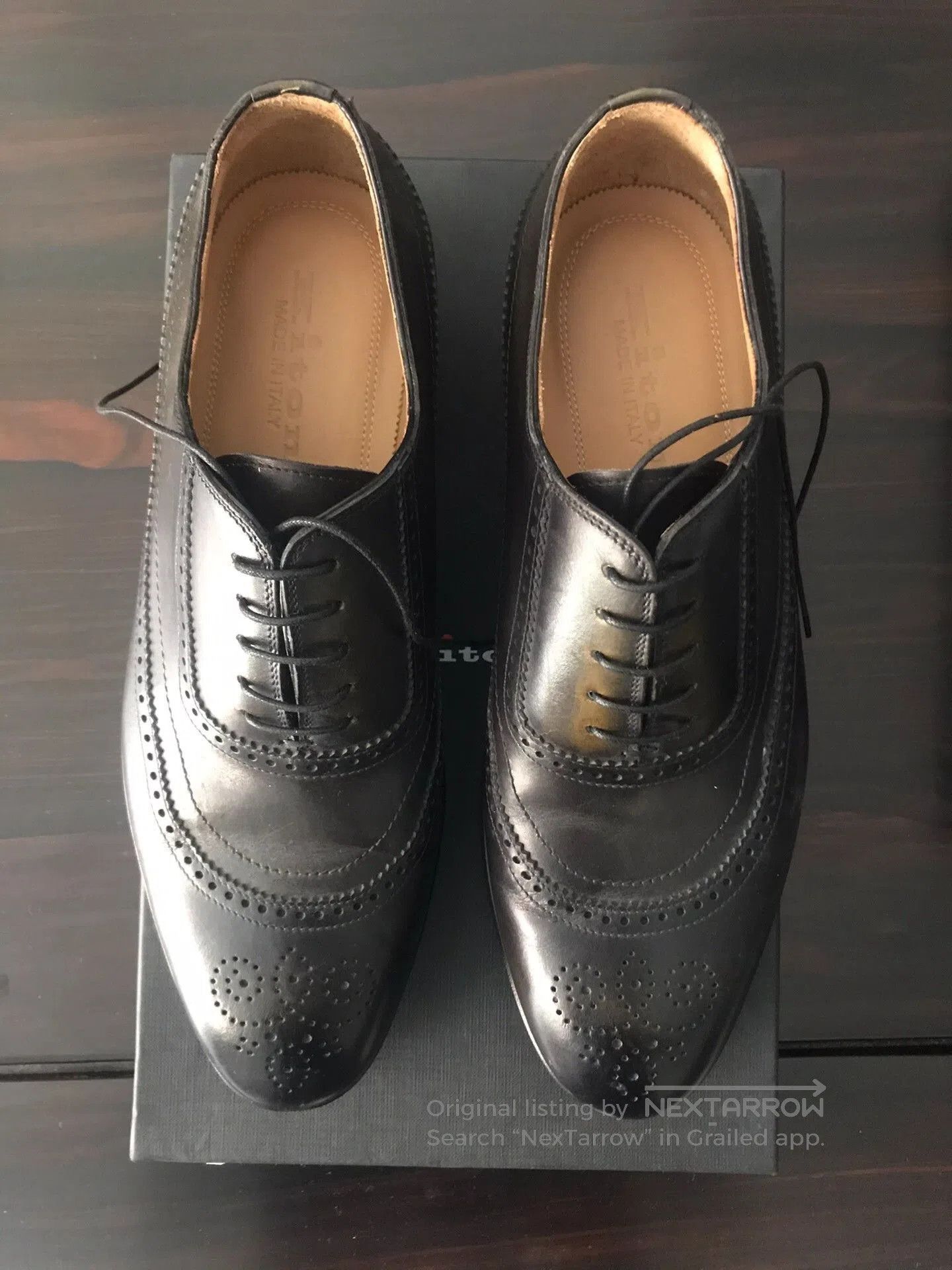 Santoni Handmade Italian Leather Dress Shoes. Size US 8 / EU 41 - 1 Thumbnail