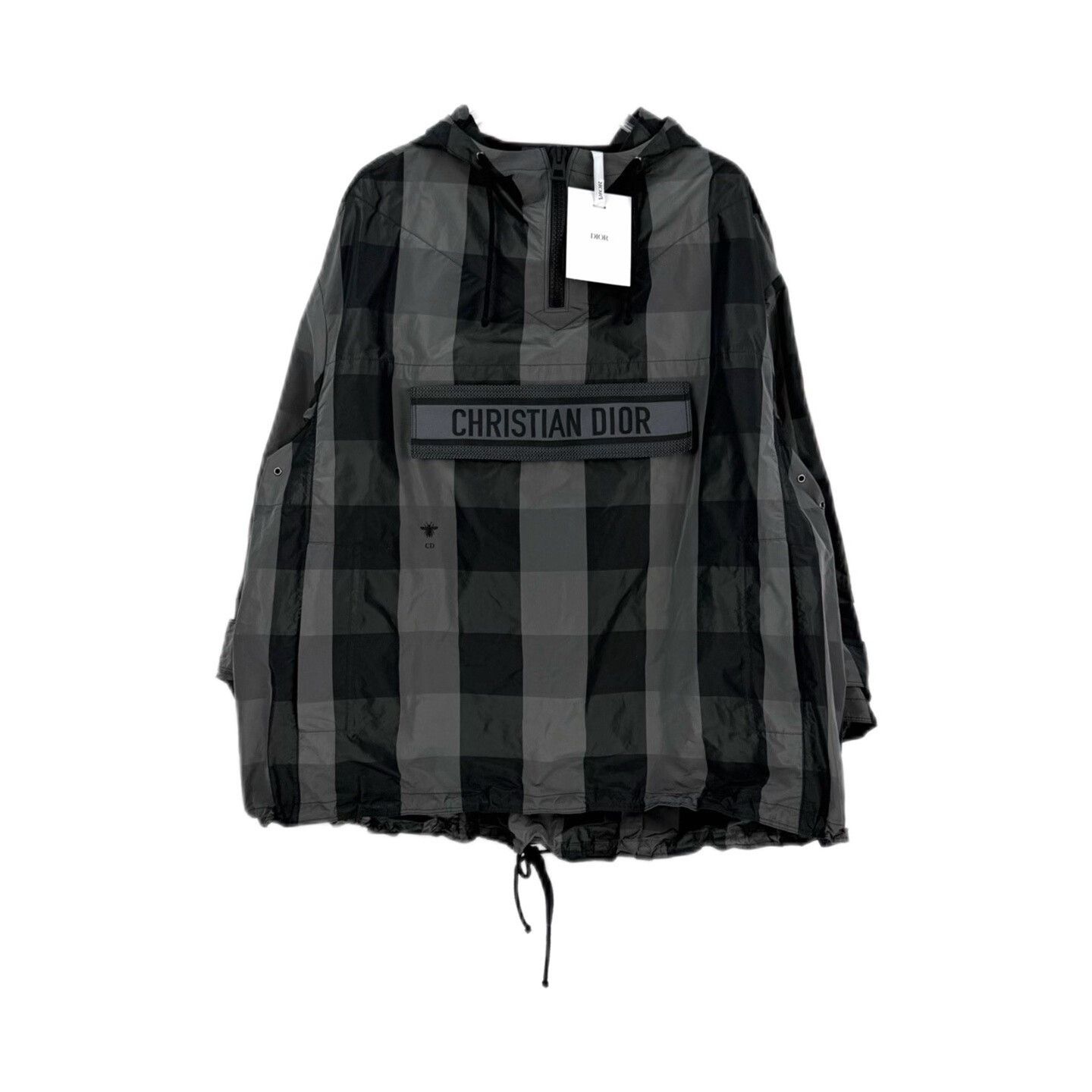 Dior dior black gray plaid logo hooded jacket Size US S / EU 44-46 / 1 - 1 Thumbnail