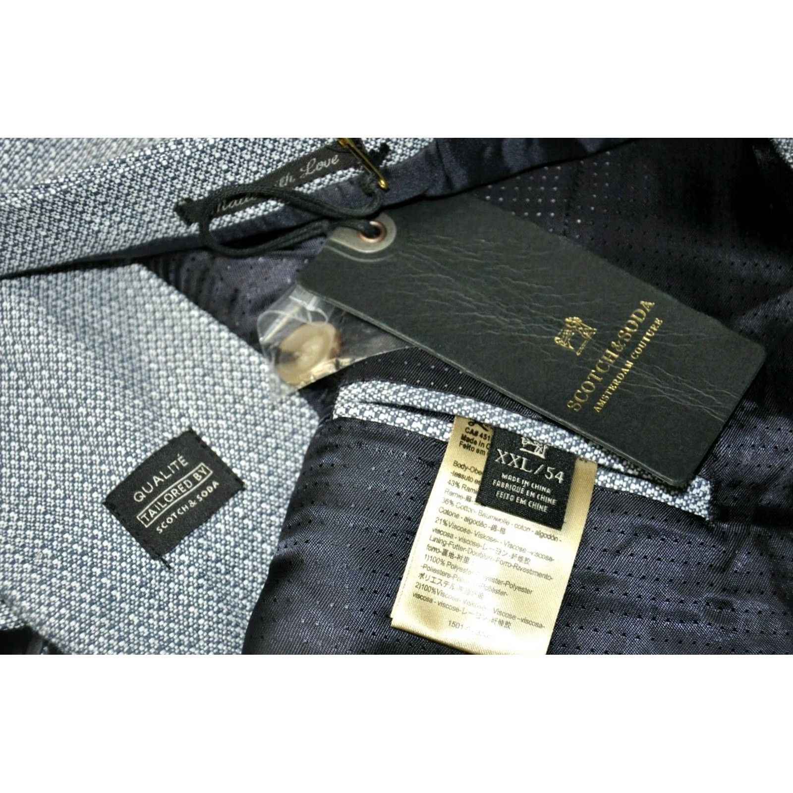 Scotch & Soda Scotch & Soda Waistcoat Vest Men's Blue 2XL Button-Up V-Neck Casual Shirt Accessories 2XL Mens Blue Vintage: No Size US XXL / EU 58 / 5 - 7 Thumbnail