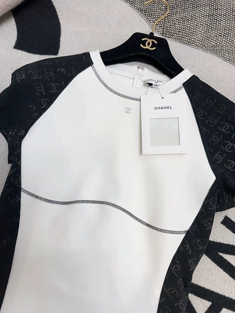 Chanel Chanel 24C Logo Short Sleeve Top Size M / US 6-8 / IT 42-44 - 2 Thumbnail