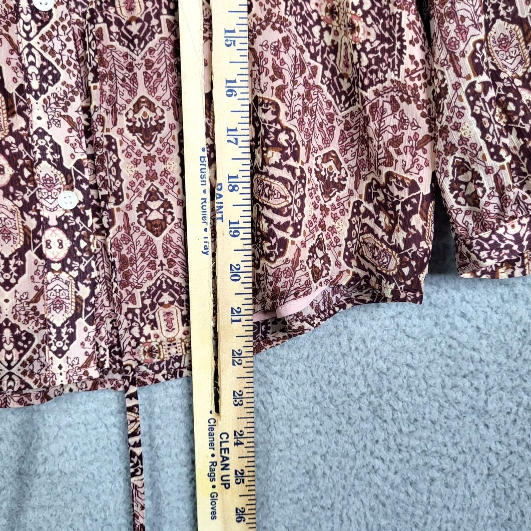 Madewell Madewell Women's blouse Size XXS Long sleeve kaledoscope Print Size XXS / US 00 / IT 34 - 4 Thumbnail