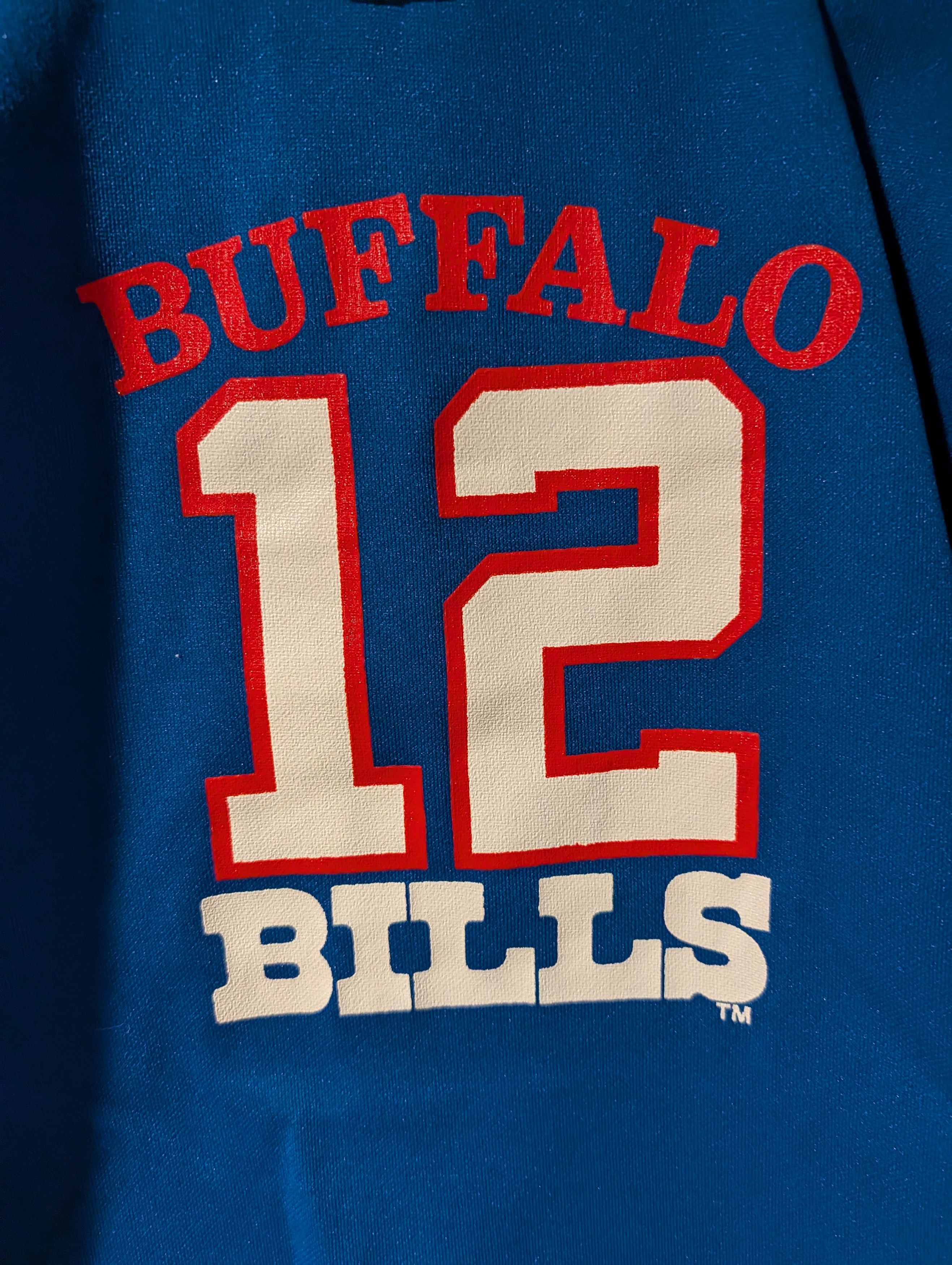 NFL Vintage Buffalo Bills Jim Kelly #12 Jersey Youth Small Size US S / EU 44-46 / 1 - 2 Thumbnail