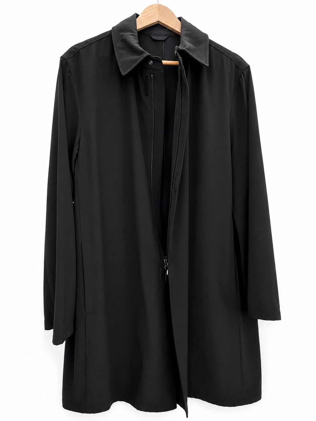 Giorgio Armani Vintage Giorgio Armani Classico Minimalist Mac Coat Size US L / EU 52-54 / 3 - 3 Thumbnail