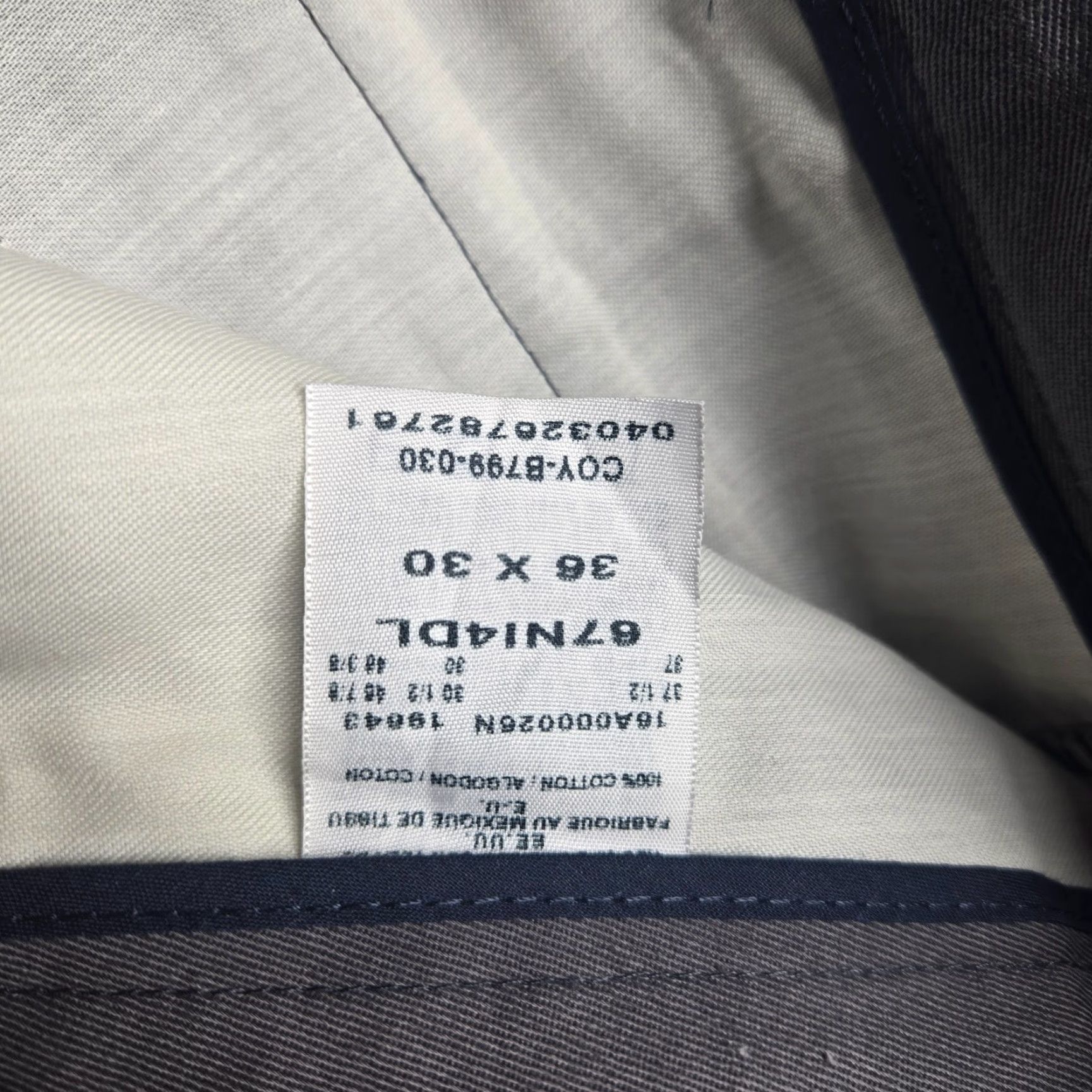 Wrangler Wrangler Dress Pants Gray 36 x 30 Men Flat Front Straight Leg Career Office Business Casual Dress Pants Mens Size US 36 / EU 52 - 3 Thumbnail