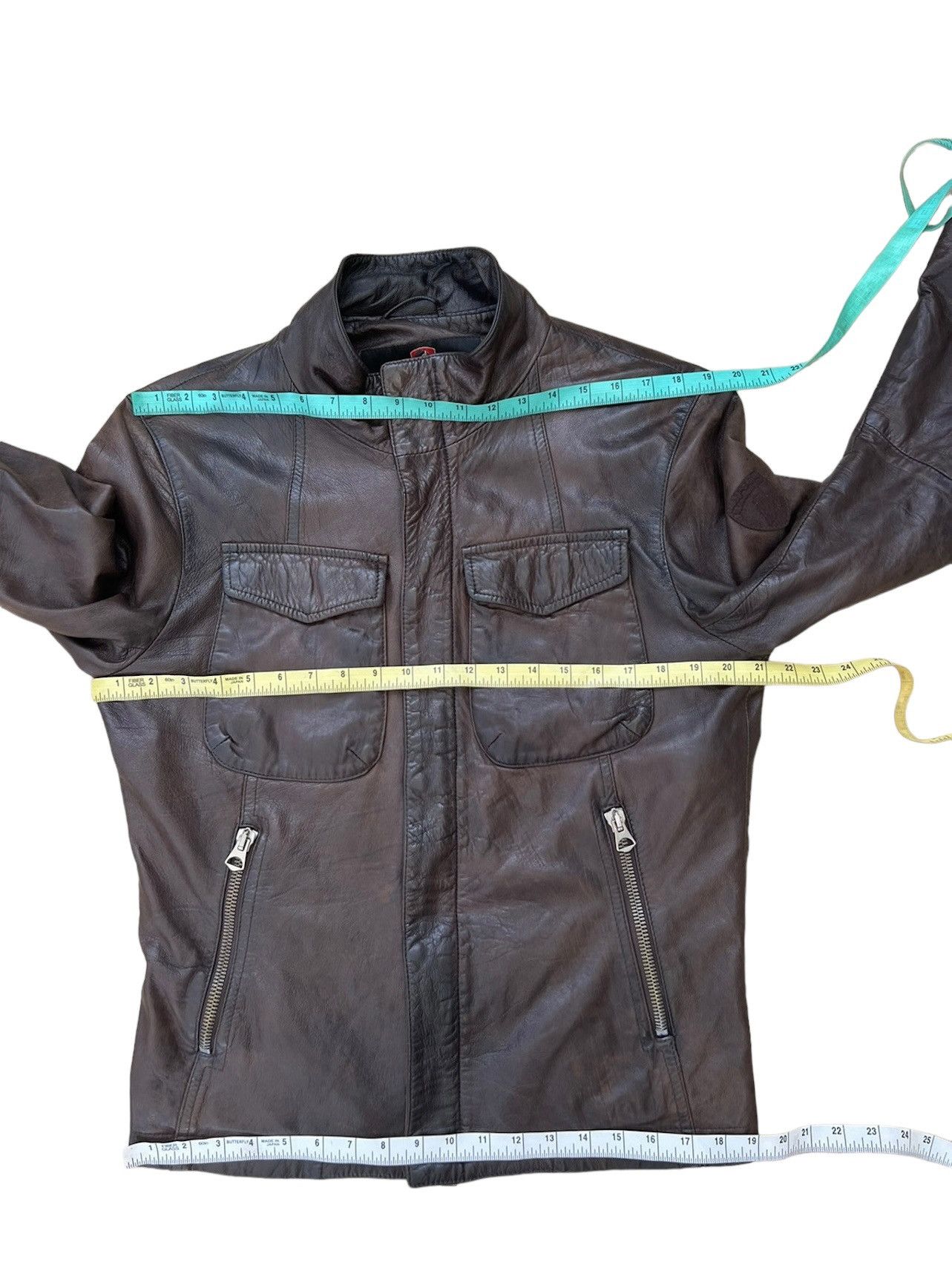 Lamborghini Vintage Tonino Lamborghini Patina Dark Brown Leather Jacket Size US M / EU 48-50 / 2 - 3 Thumbnail