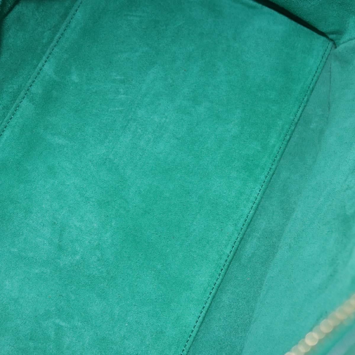 Saint Laurent Paris SAINT LAURENT Classic Duffle Bag Leather 2way Green Gold Size ONE SIZE - 10 Thumbnail