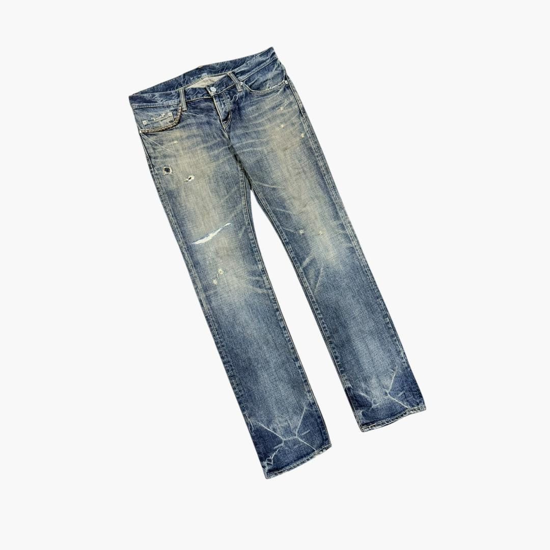 Hysteric Glamour Vtg💥Hysteric Glamour X Ramones Ripped Disstresed Jeans Size US 32 / EU 48 - 7 Thumbnail