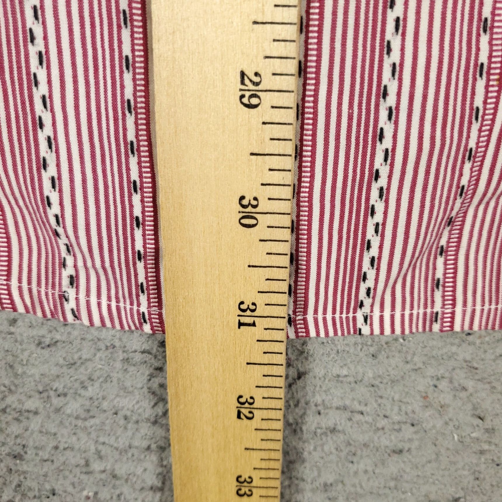 Robert Graham Robert Graham Shirt Mens M Red Striped Button-Up Long Sleeve Size US M / EU 48-50 / 2 - 4 Thumbnail