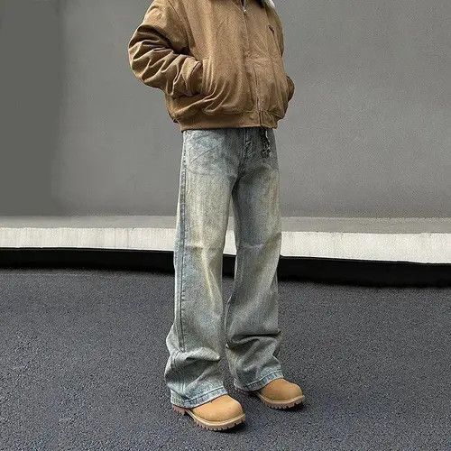 VIBE Baggy Wide Leg Denim Jeans Size US 30 / EU 46 - 2 Thumbnail