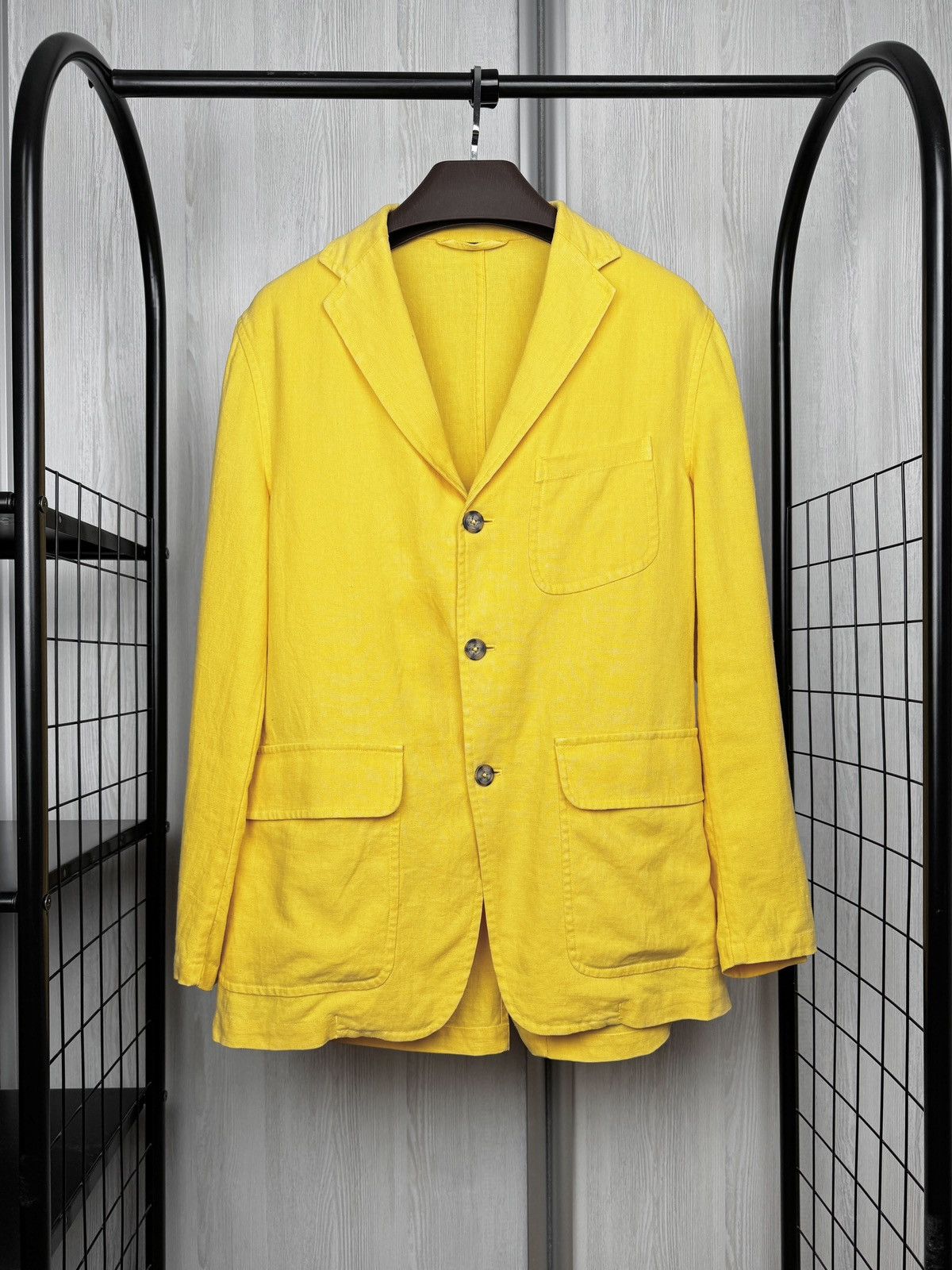 Other J.Keydge yellow linen ivy slack jacket blazer size 50 Size 40R - 1 Thumbnail