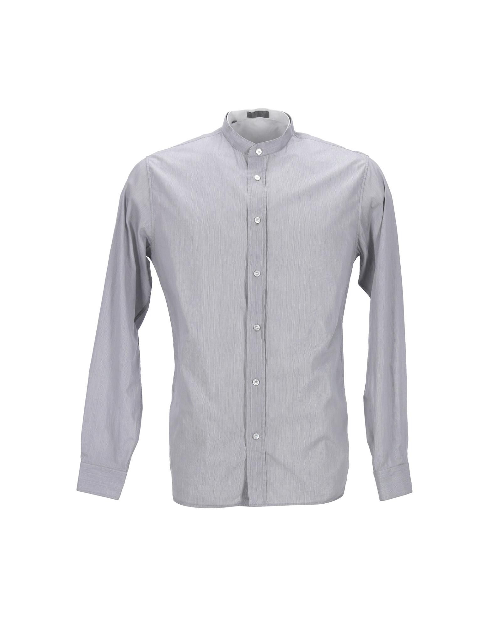 image of Grey Cotton Mandarin Collar Shirt By Dior, Men's (Size Medium)