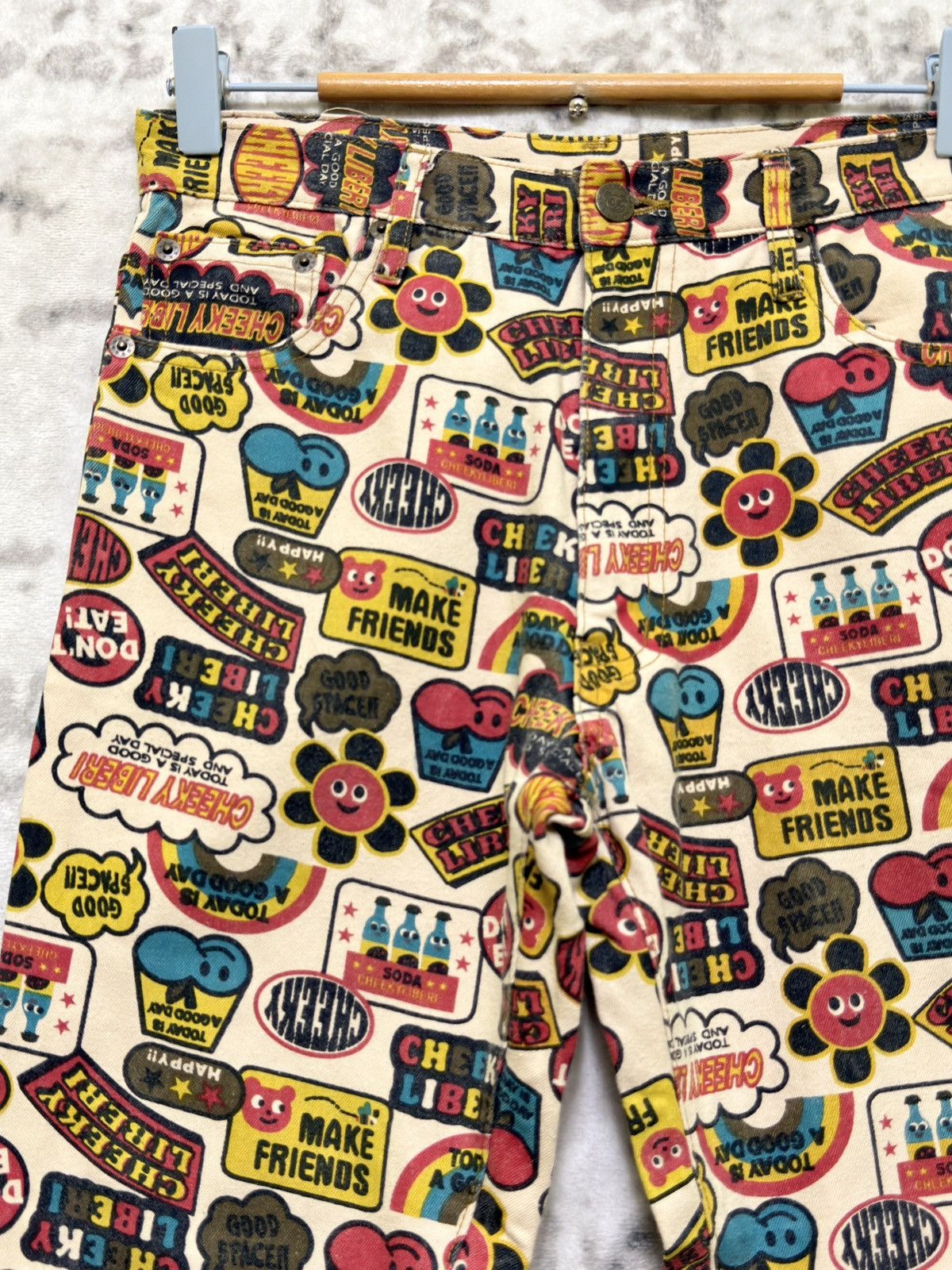 Hysteric Glamour Flare CHEEKYLIBERI Over Print Hysteric Style Design Pant Size US 26 / EU 42 - 4 Thumbnail
