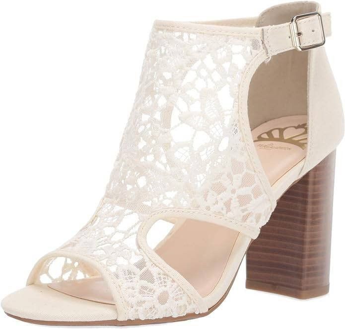 Other Fergalicious Maddox 3 Peep Toe Block Heels Maddox 3 Cream Size US 6 / IT 36 - 3 Thumbnail