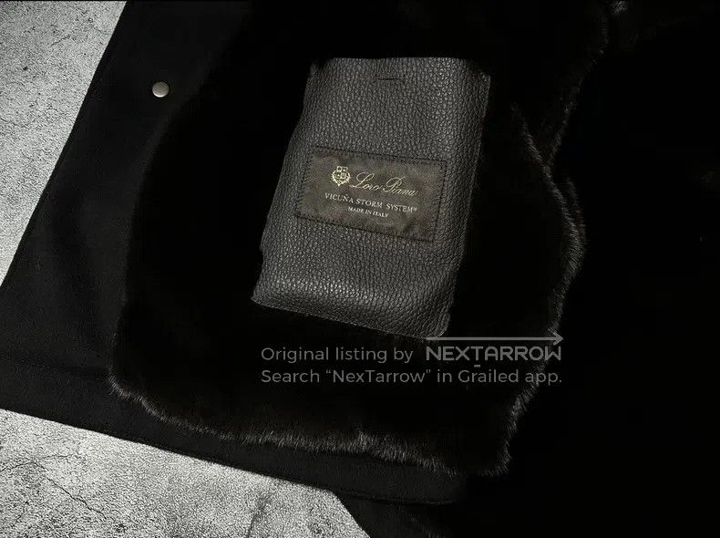 Loro Piana Loro Piana Vicuña Faux Fur Jacket, 100% Vicuña, Black Mink Size US M / EU 48-50 / 2 - 4 Thumbnail