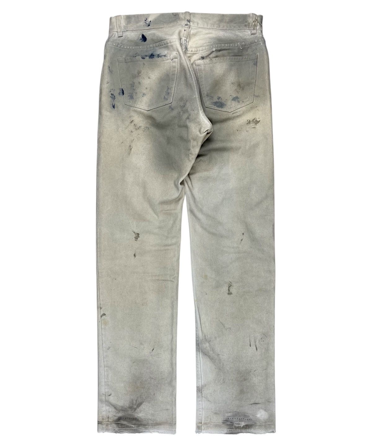 Helmut Lang SS03 Helmut Lang Dirty White Stained Bootcut Painter Denim Size US 30 / EU 46 - 2 Thumbnail