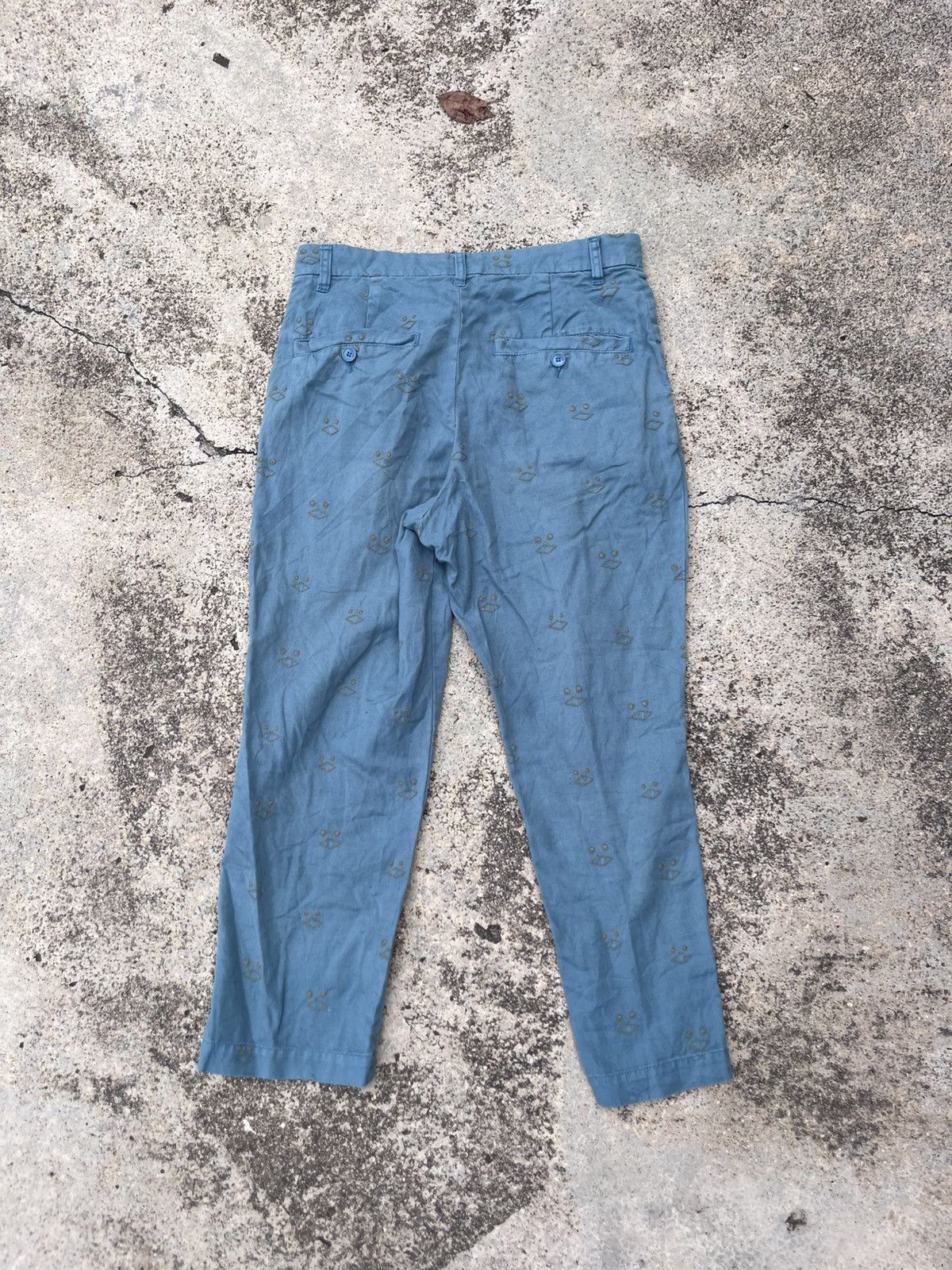 Ne-Net Issey Miyake Nenet Linen Embroidery Pants Size US 30 / EU 46 - 2 Thumbnail