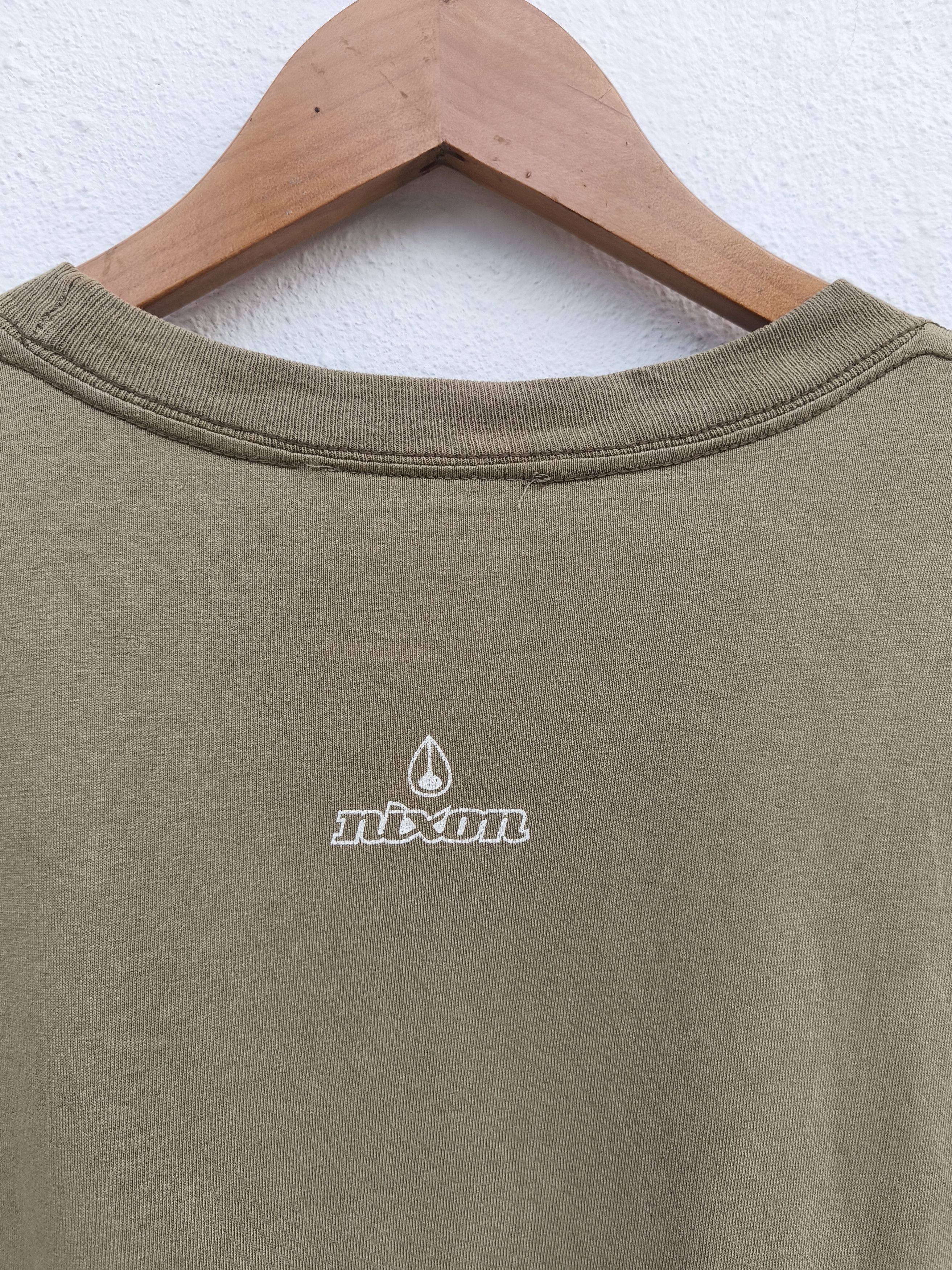 Nixon 🔥 Vintage NIXON t shirt sun faded green USA made Size US L / EU 52-54 / 3 - 3 Thumbnail