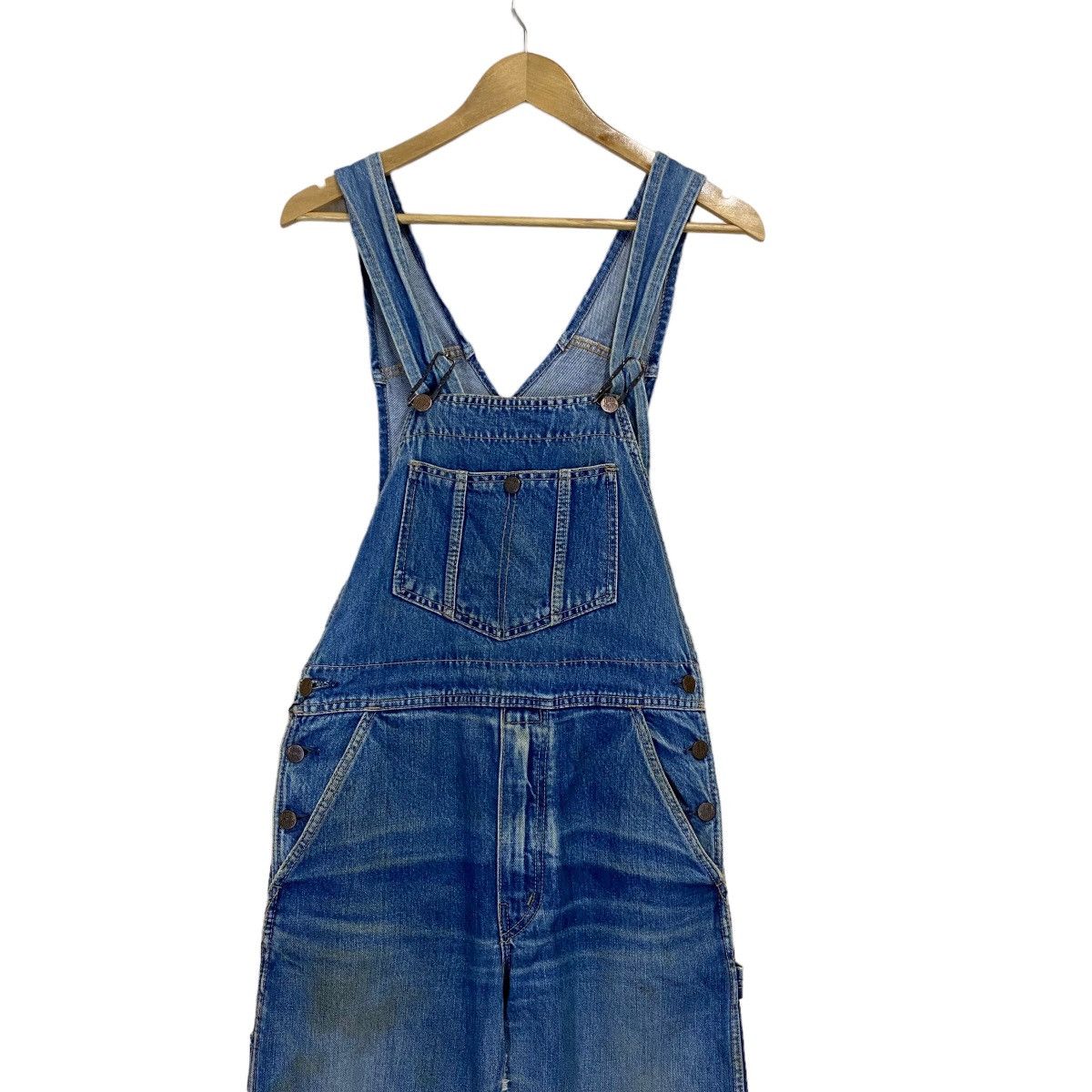 Big John × Japanese Brand Vintage Big John Denim Overall Size US 33 - 2 Thumbnail