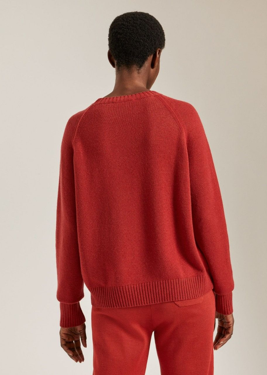 Loro Piana o1srvl11e0524 Sweater in Red Size M / US 6-8 / IT 42-44 - 3 Thumbnail