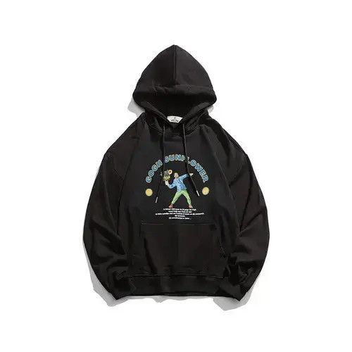 Vang Gogh Print Graphic Hoodie