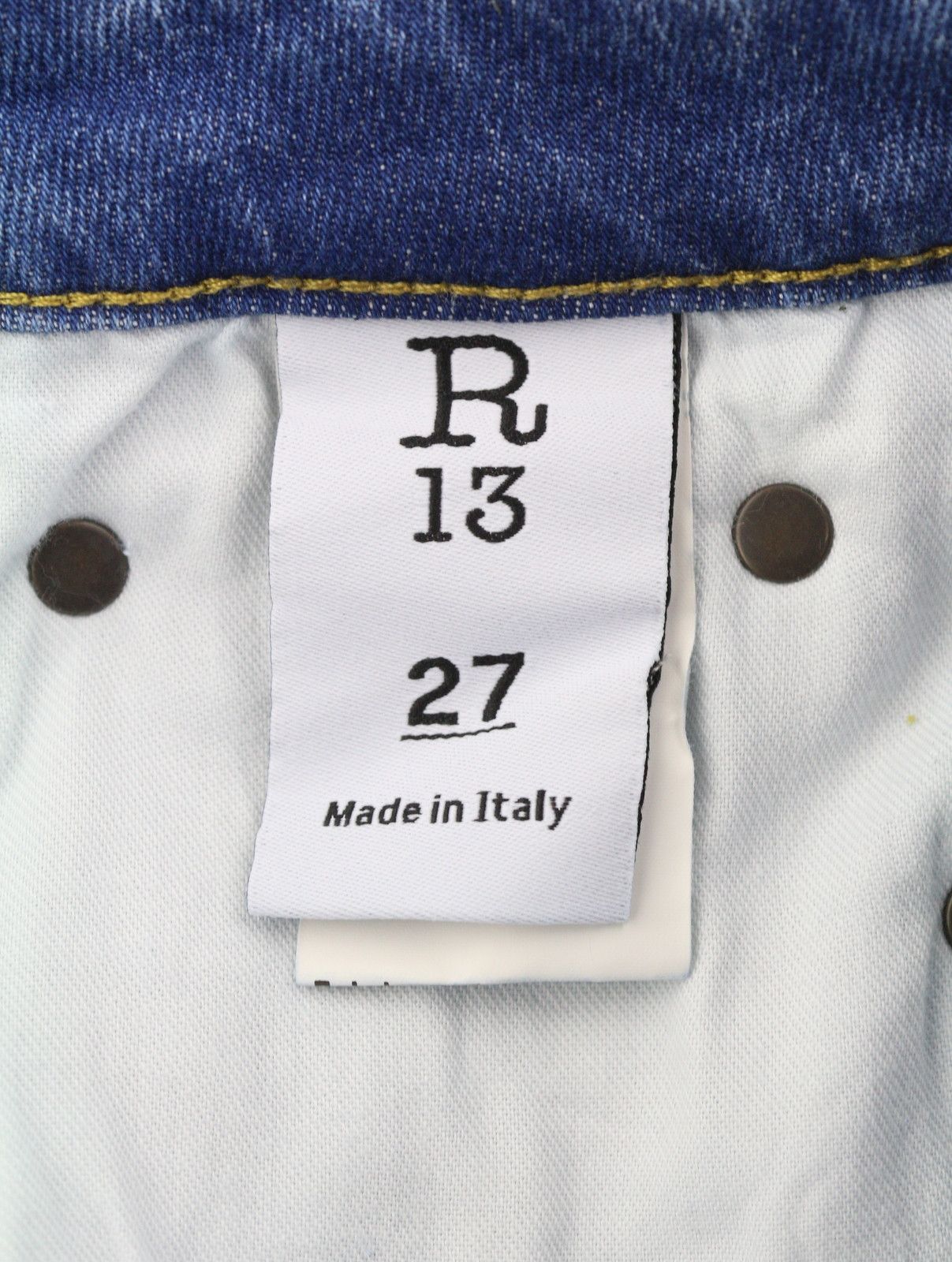 R13 KICK FIT 27 Jasper Faded Blue PS26 88277 Size 27" / US 4 / IT 40 - 9 Thumbnail