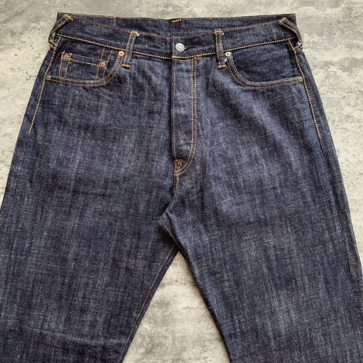Evisu Evisu Brushstrokes Daicock Raw Denim Jeans Size US 34 / EU 50 - 12 Thumbnail