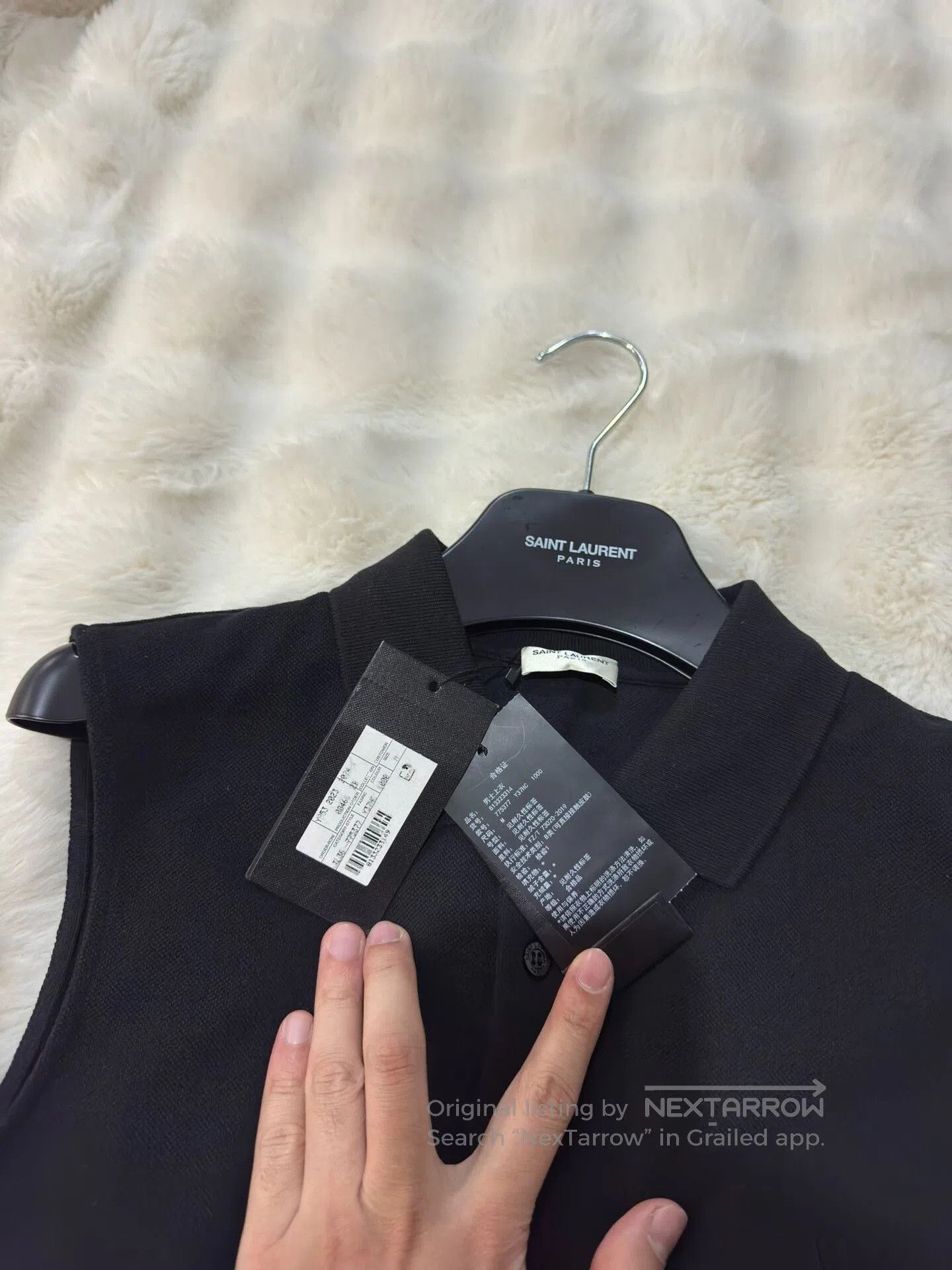 Saint Laurent Paris Saint Laurent SLP Embroidered Sleeveless Vest. Size US M / EU 48-50 / 2 - 3 Thumbnail