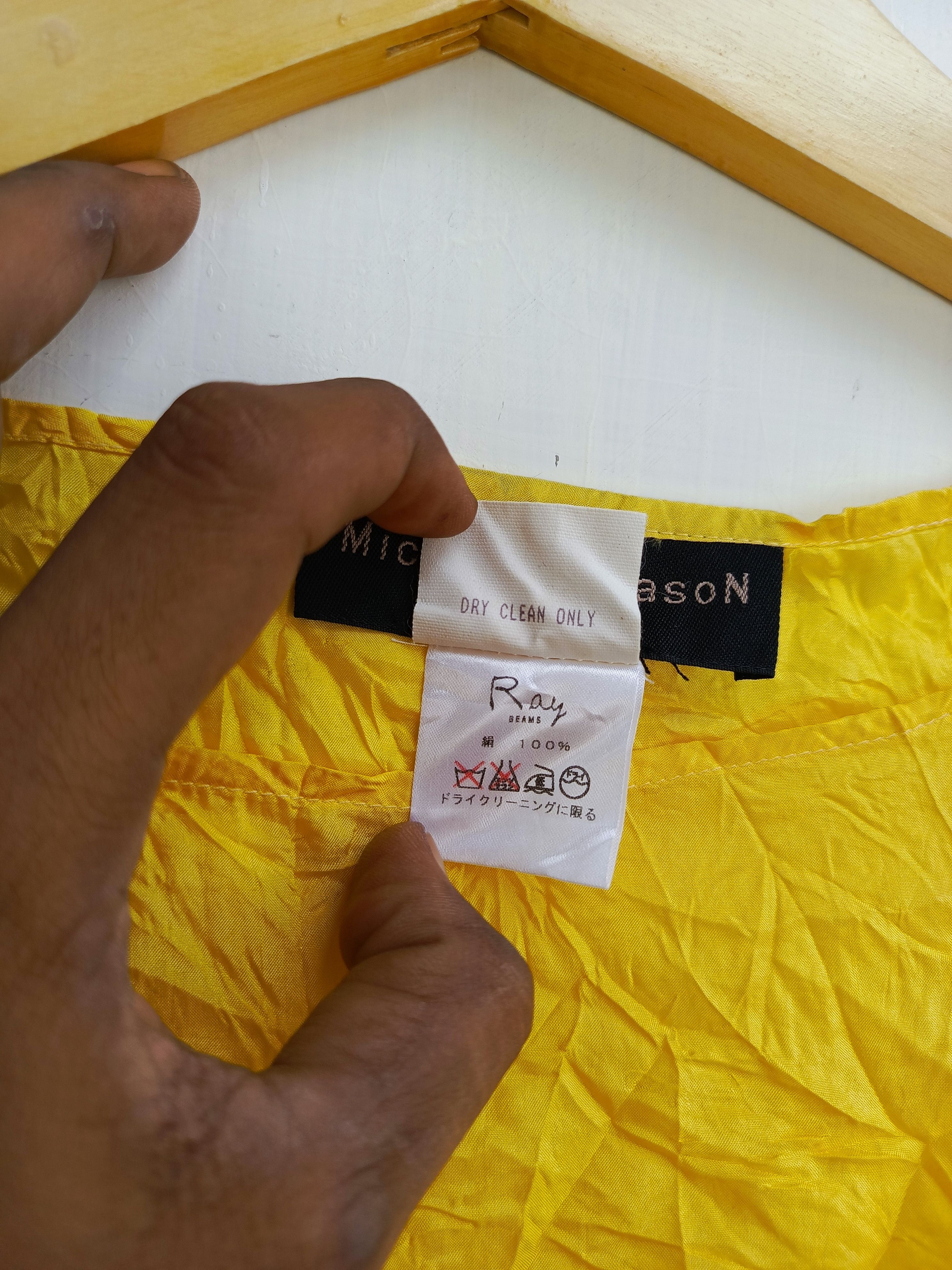 Designer × Vintage Michelle mason silk yellow blouse Size XS / US 0-2 / IT 36-38 - 4 Thumbnail