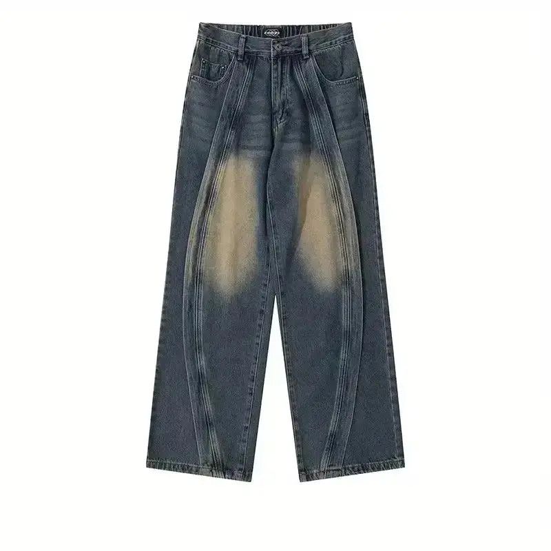 Japanese Brand Striped Baggy Denim Jeans / Grunge y2k Size US 32 / EU 48 - 6 Thumbnail