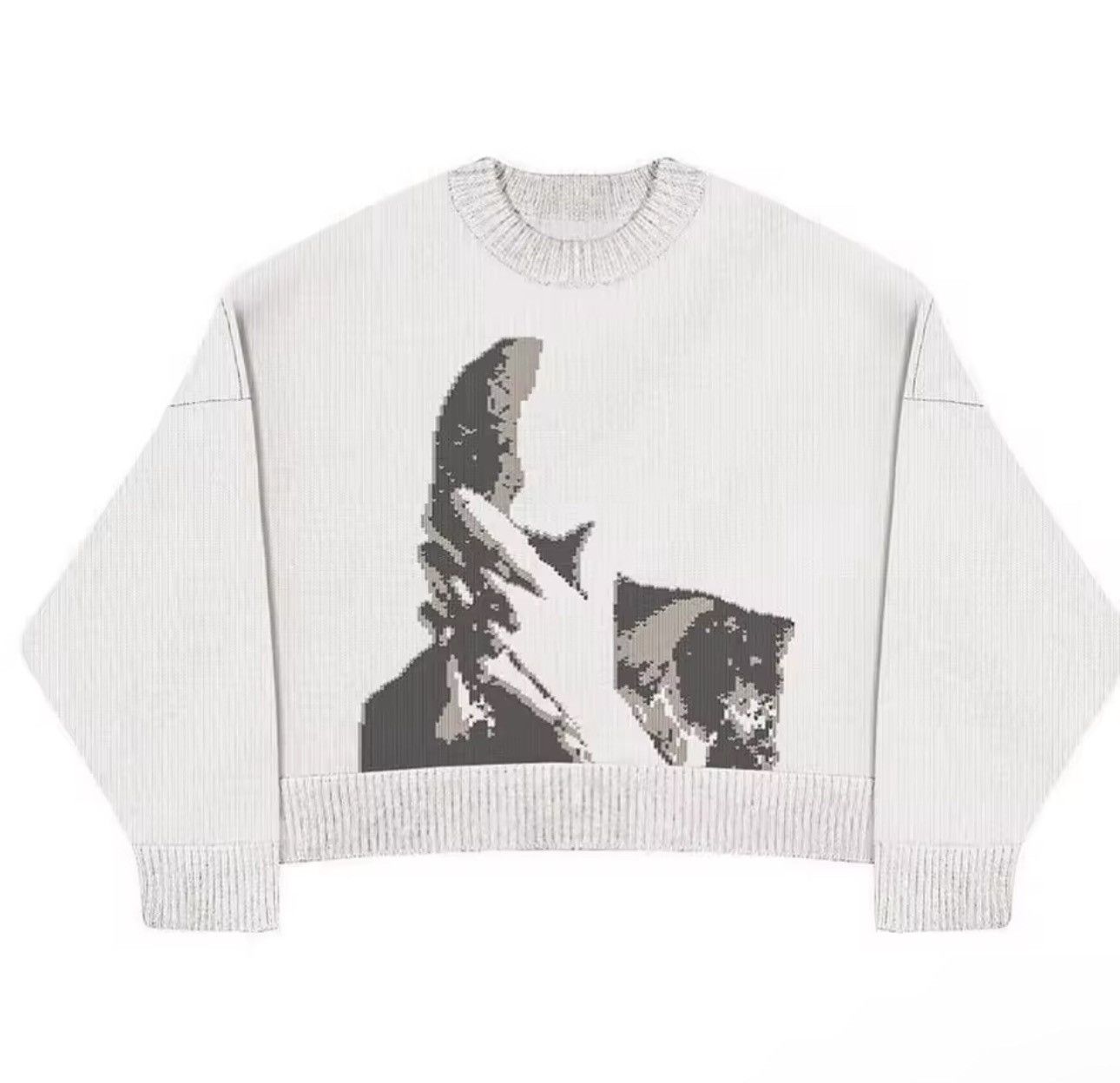 Other Streetwear Knitted Anime Men Printed Hip Hop Sweater Size US L / EU 52-54 / 3 - 2 Thumbnail