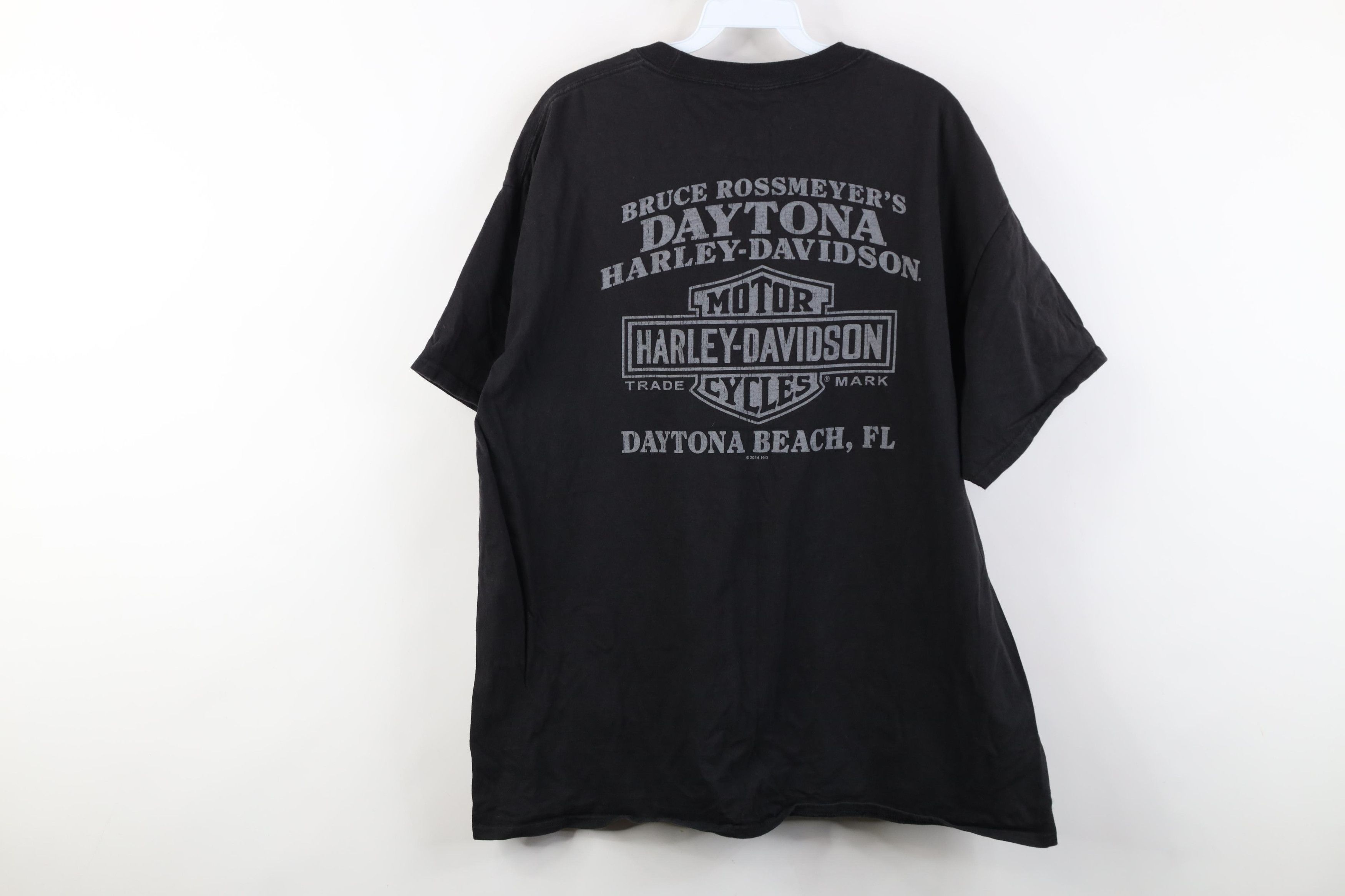 Harley Davidson Vintage Y2K Harley Davidson Big Logo Skull T-Shirt Black Size US XL / EU 56 / 4 - 15 Thumbnail