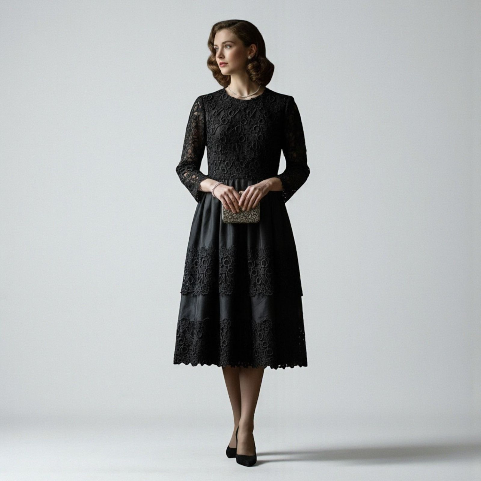 Other RARE Vintage 70s Richilene Silk Cocktail Dress - Size 4 Size S / US 4 / IT 40 - 1 Thumbnail