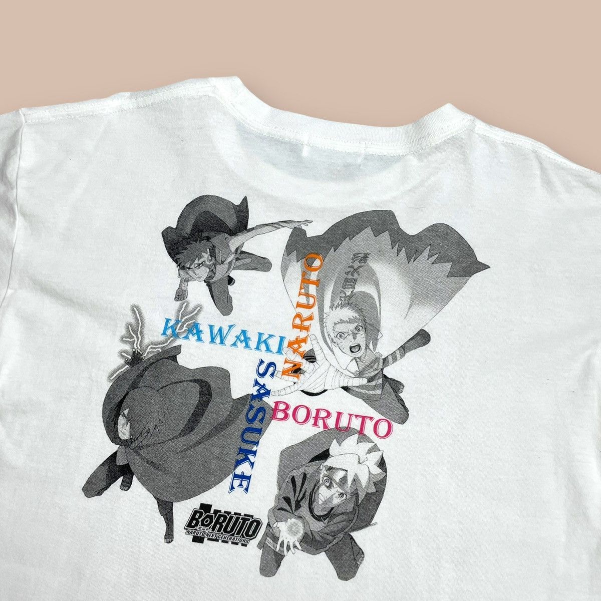 Anime Boruto White tee Size US L / EU 52-54 / 3 - 5 Thumbnail